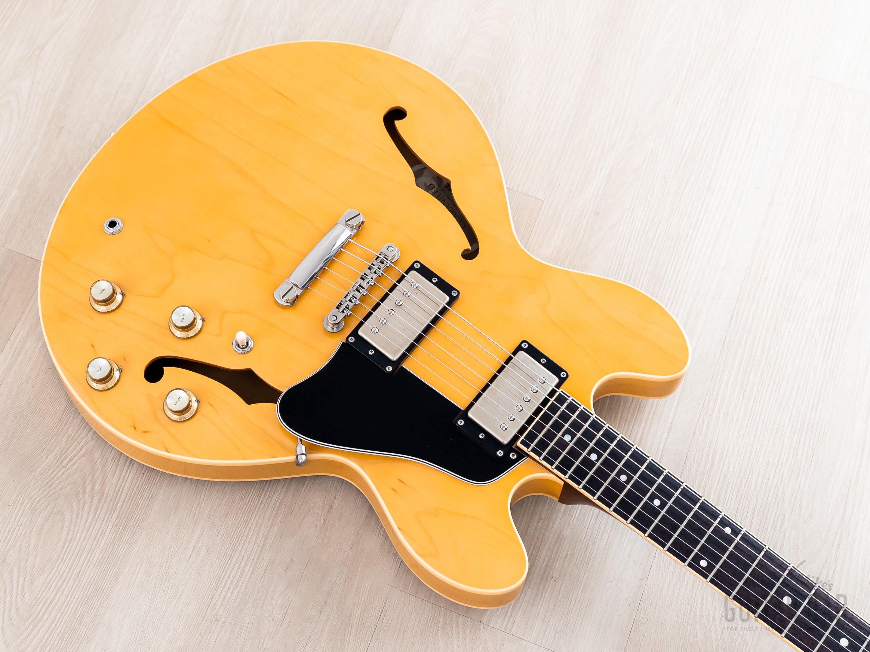 2002 Epiphone Elite 1963 ES-335 Dot Natural w/ Open Book Headstock, Ca