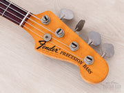 1971 Fender Precision Bass headstock front with Fender logo