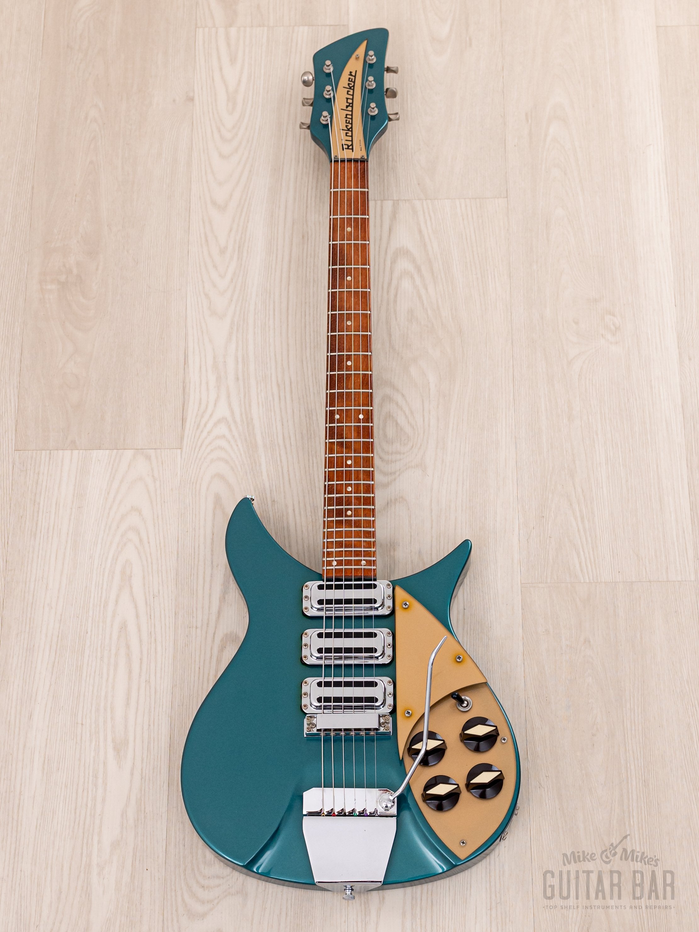 1997 Rickenbacker 355V59 One-Off Custom Order Turquoise w/ Accent Vibrato, Hangtags & Case