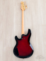 Full back of Wine Red Yamaha BB-STD, maple neck