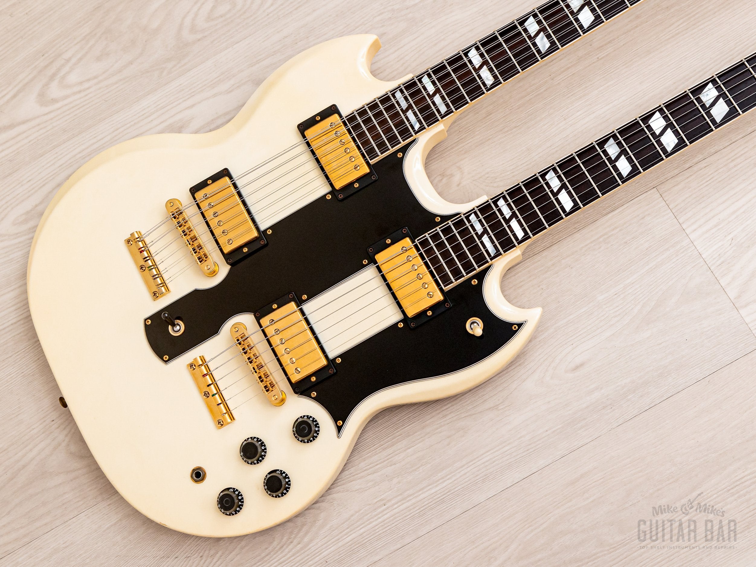 1997 Gibson EDS-1275 Double Neck SG Alpine White, 100% Original w/ Tags & Case, Yamano