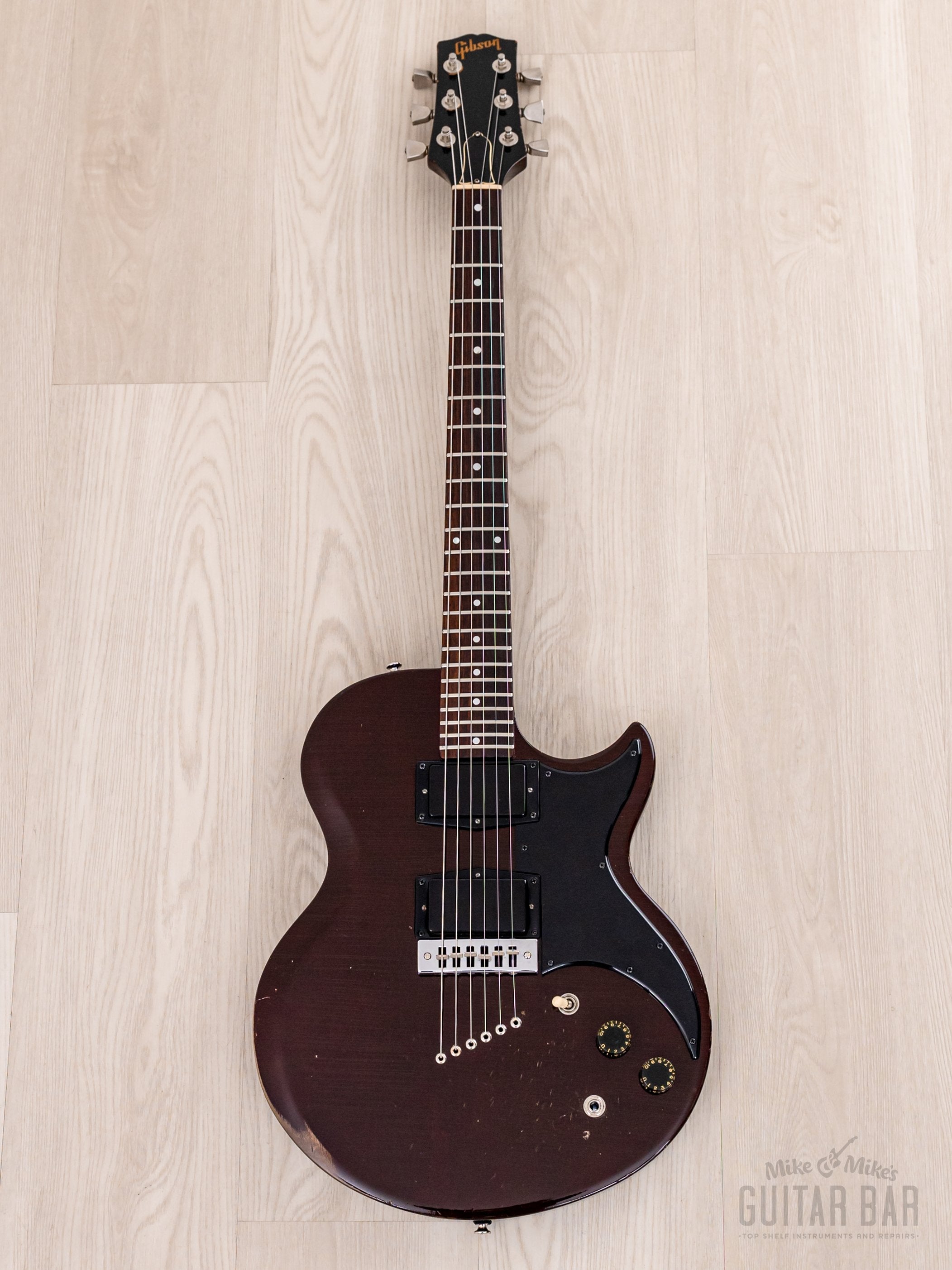 1976 Gibson L6-S Deluxe Vintage Electric Guitar Wine Red, 100% Original w/ Case