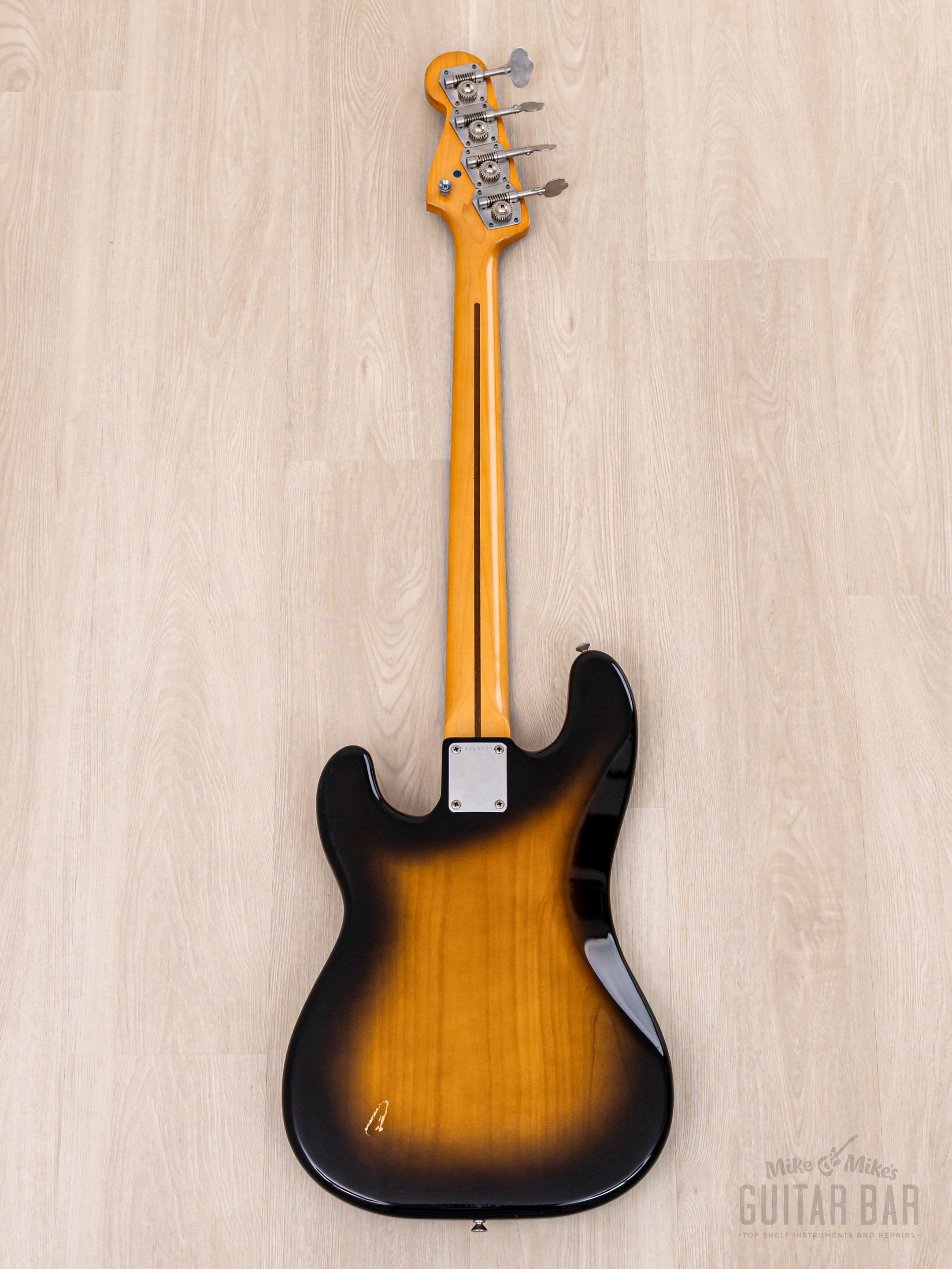 1982 Fender JV Precision Bass '57 Vintage Reissue PB57-95 Sunburst Lacquer w/ Fullerton USA Pickup, Japan MIJ Fujigen