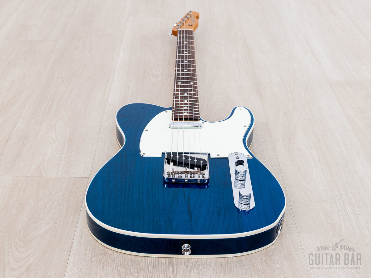 2016 Fender Classic 60s Telecaster Custom Trans Blue, full front angled view