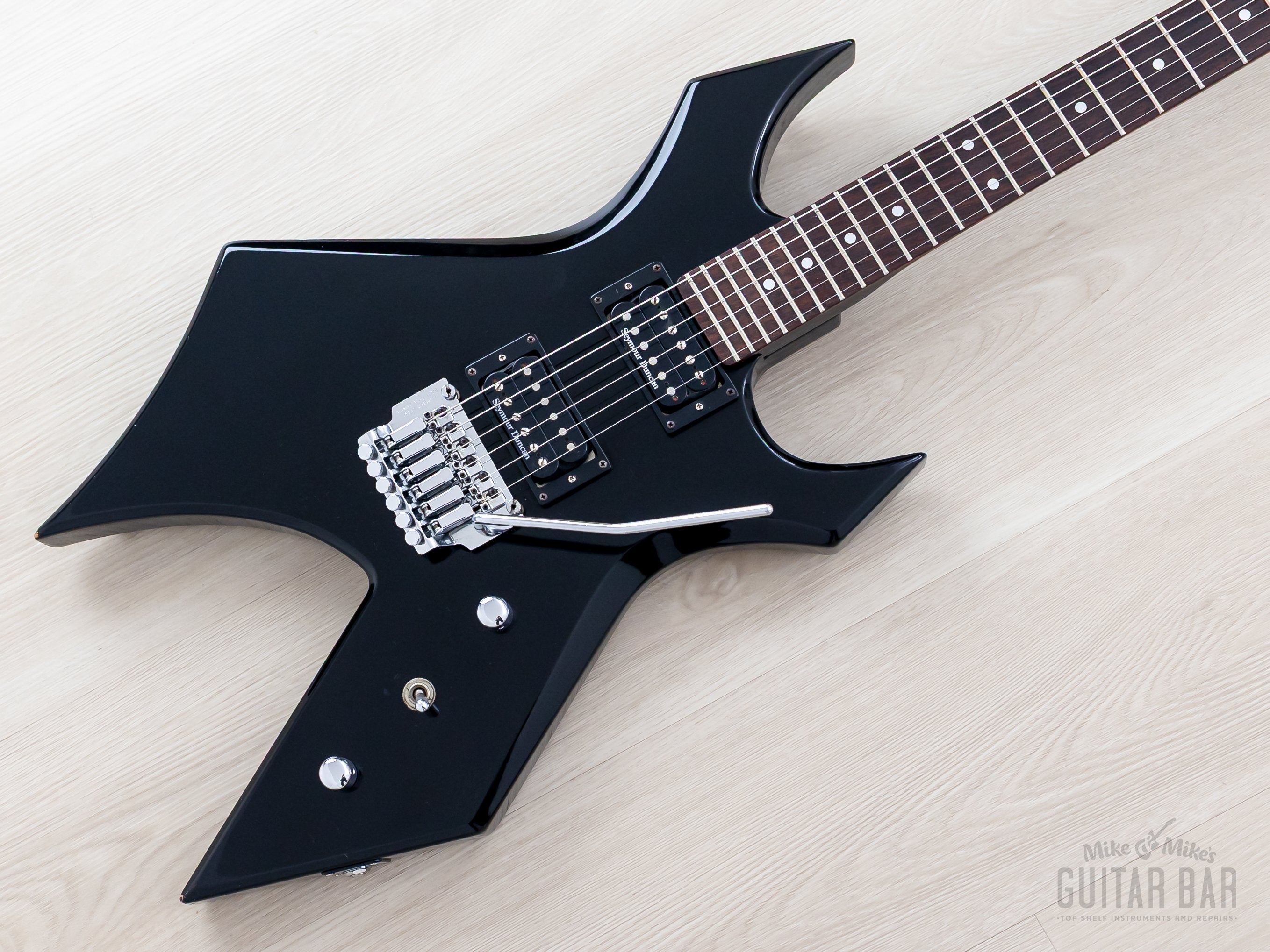 1986 B.C. Rich Warlock NJ Series Black w/ Seymour Duncan SH-2 & SH-4,