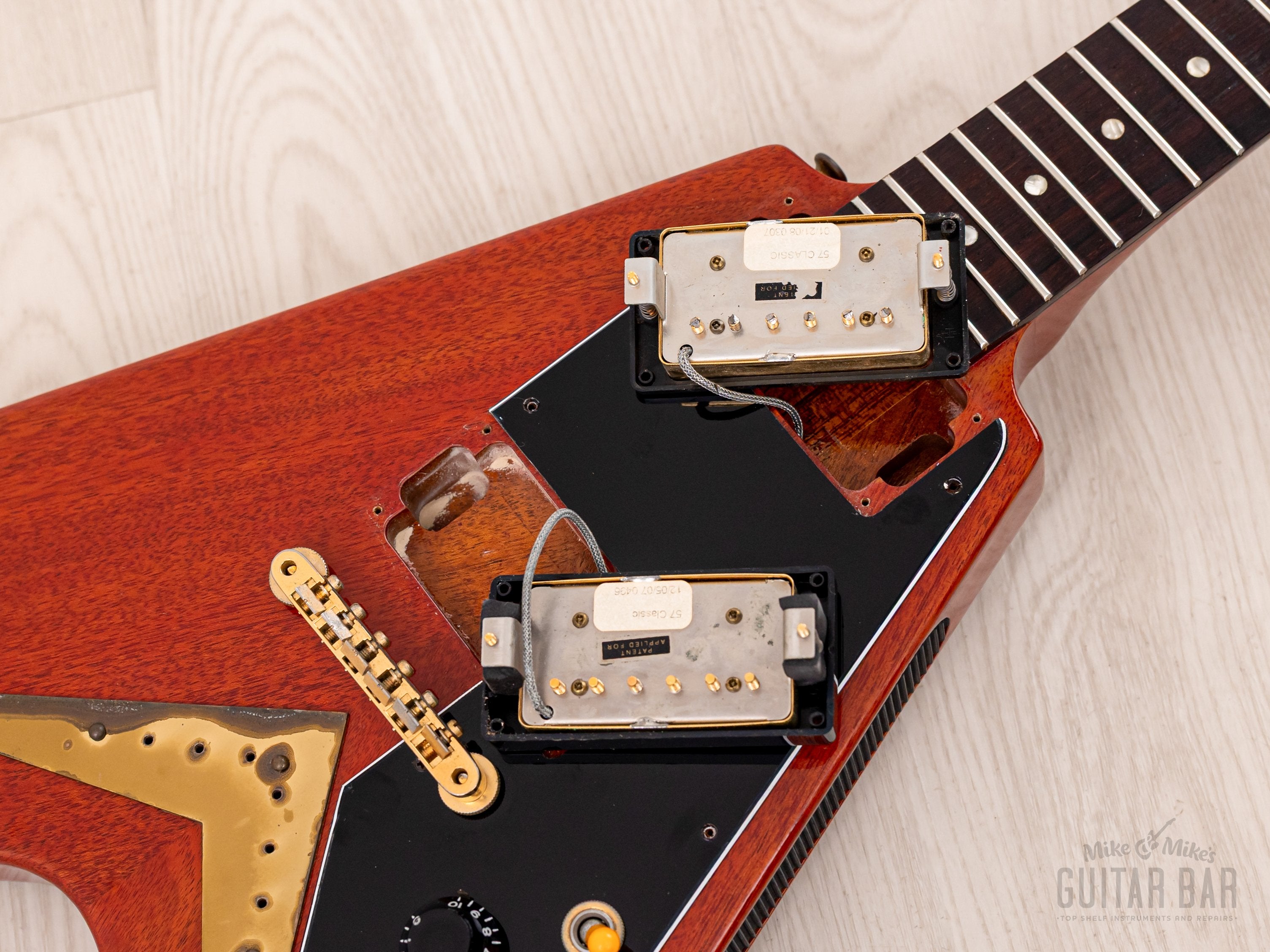 2008 Gibson Custom Shop Historic 1958 Flying V Mahogany VOS (Cherry) w/ 57 Classic PAFs, COA, Hangtags & Case