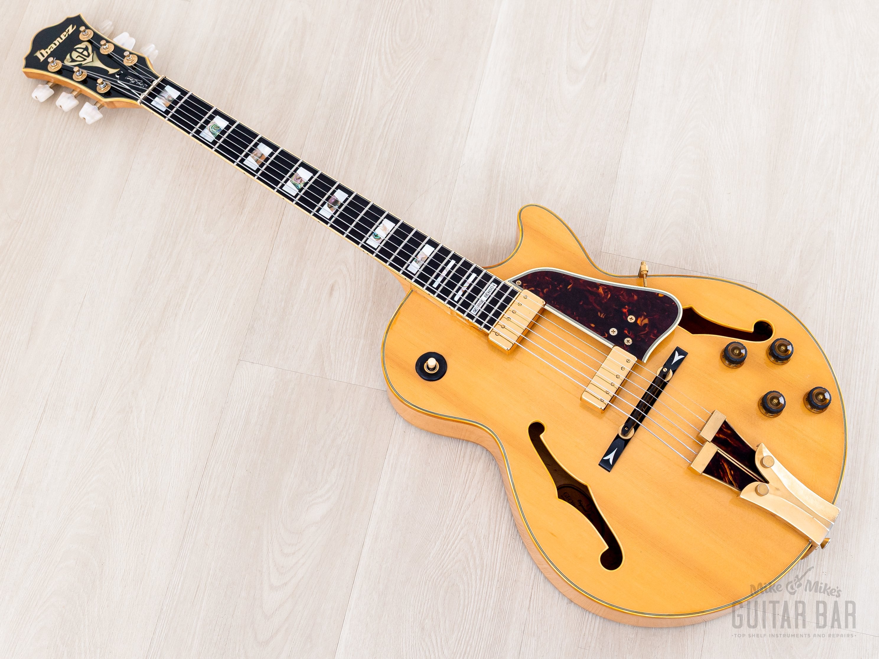 1980 Ibanez George Benson Signature GB10 Archtop Electric Guitar Natur