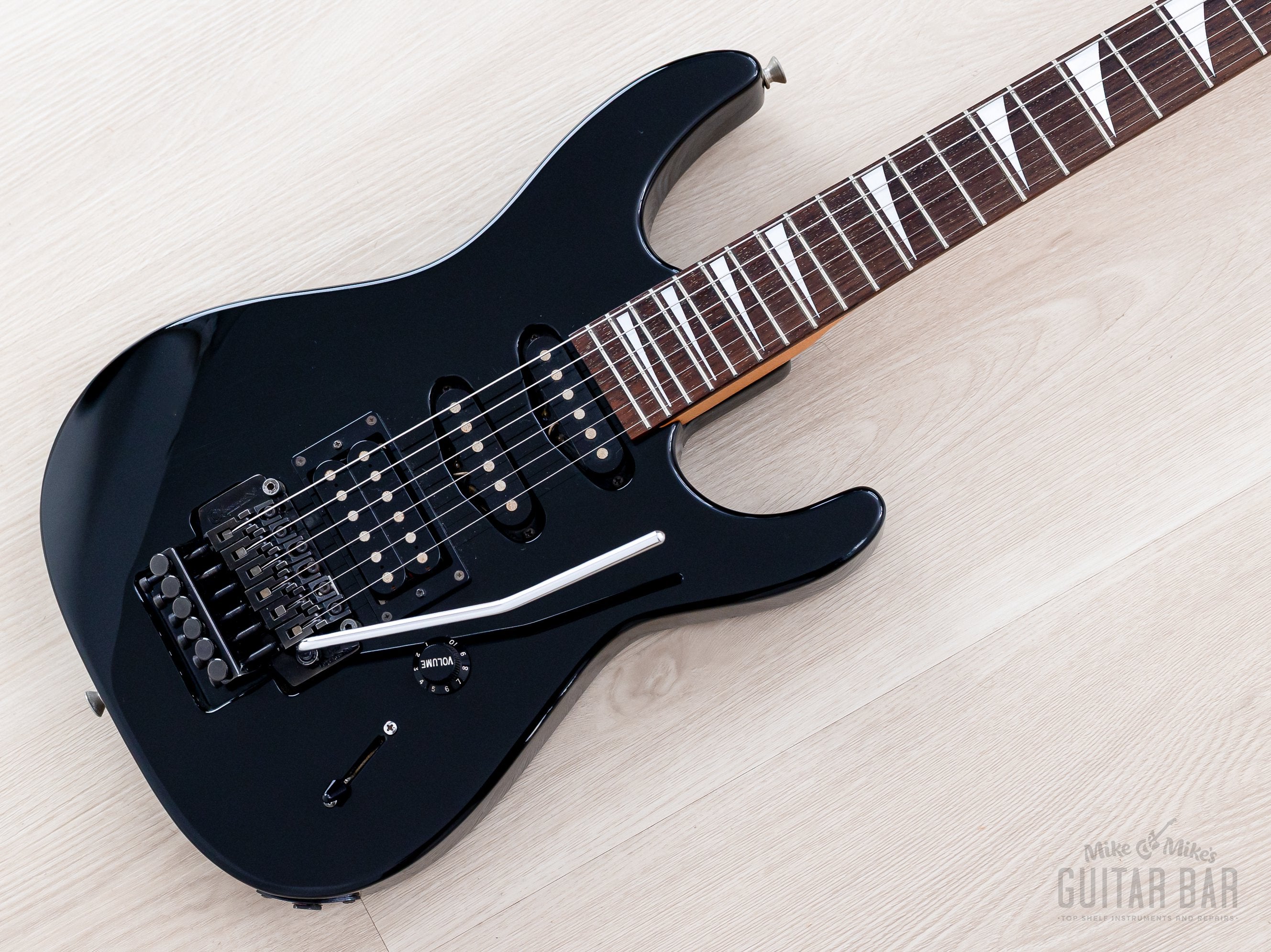 1990s Charvel 610-SL SSH Short Scale Superstrat Black w/ Floyd Rose, J