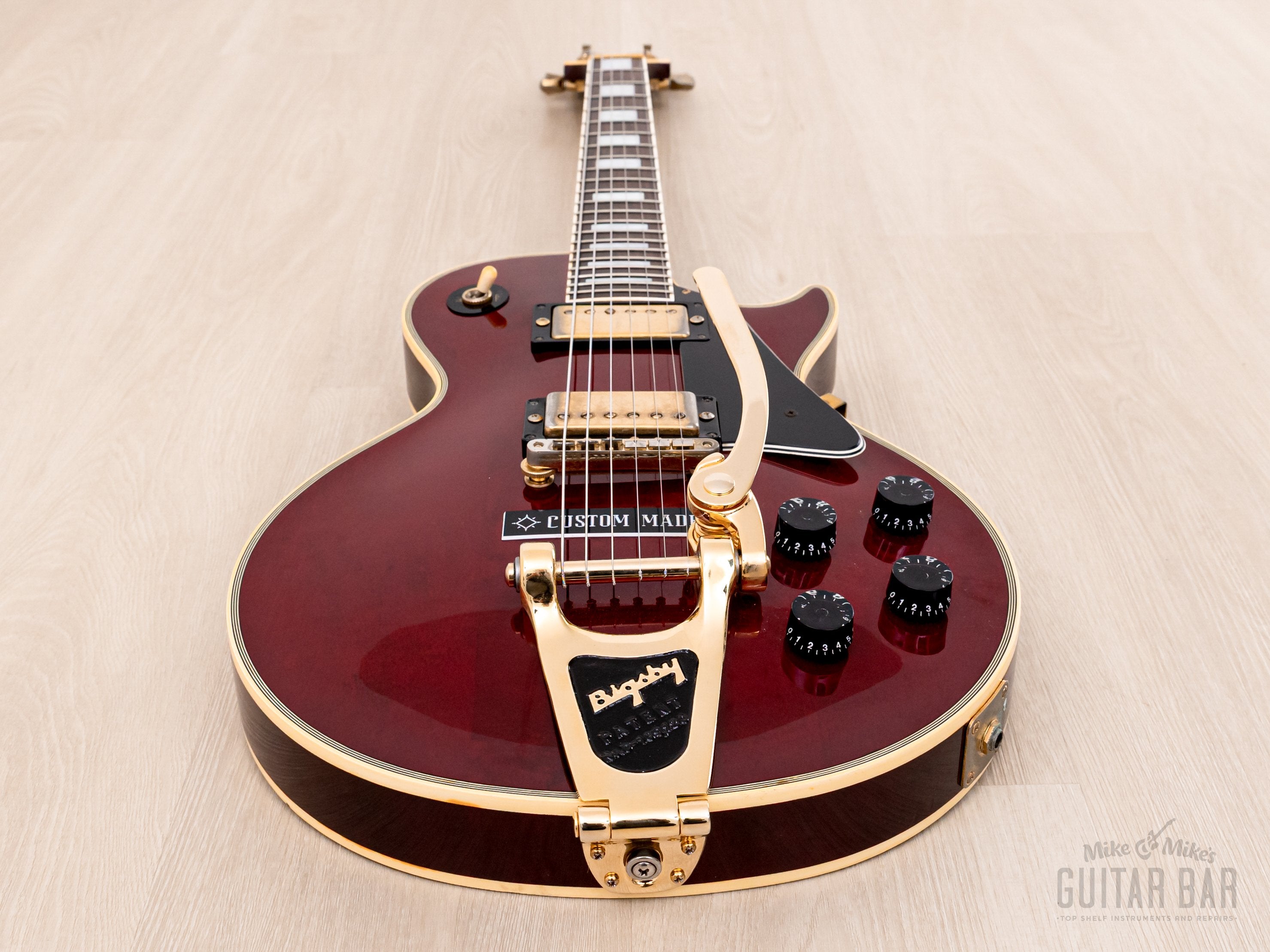 1988 Orville By Gibson Les Paul Custom Wine Red w/ Bigsby, Bill Lawrence Pickups & Case
