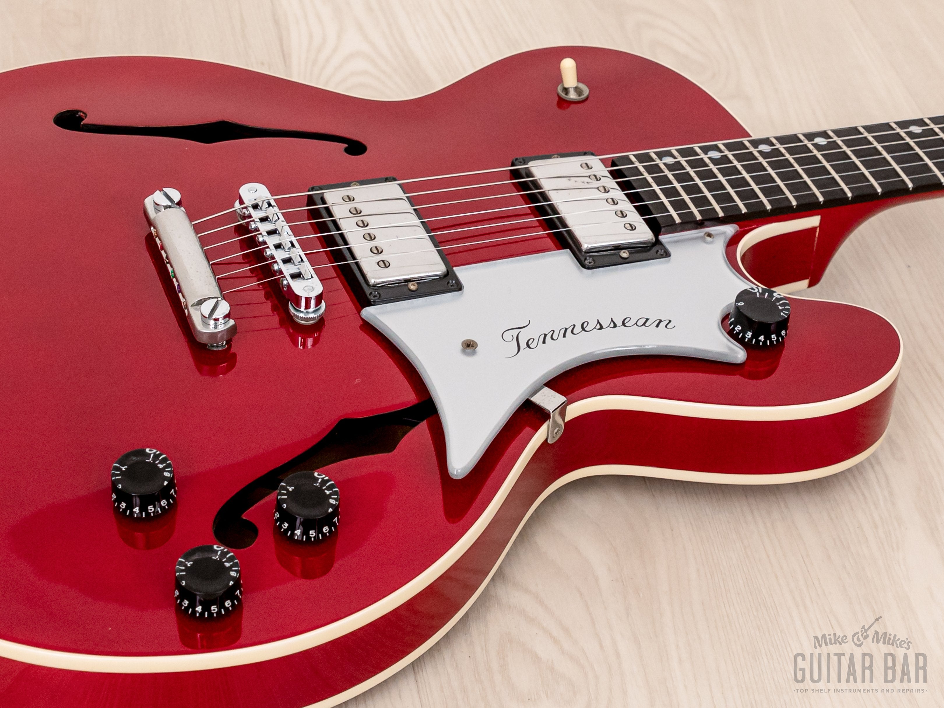 1990 Gibson Chet Atkins Tennessean Semi-Hollow Guitar Wine Red Near-Mint w/ Case & Tags, Yamano