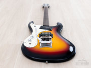 Left-handed Mosrite Super Custom '65 front from the lower bout