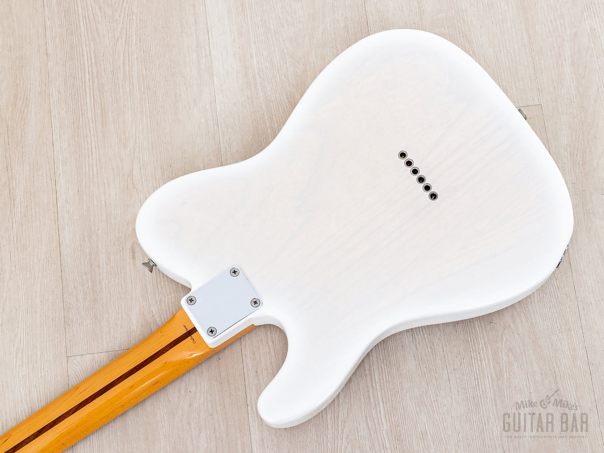TN90-SPL Thinline Telecaster White Solid Gold back of body and neck heel
