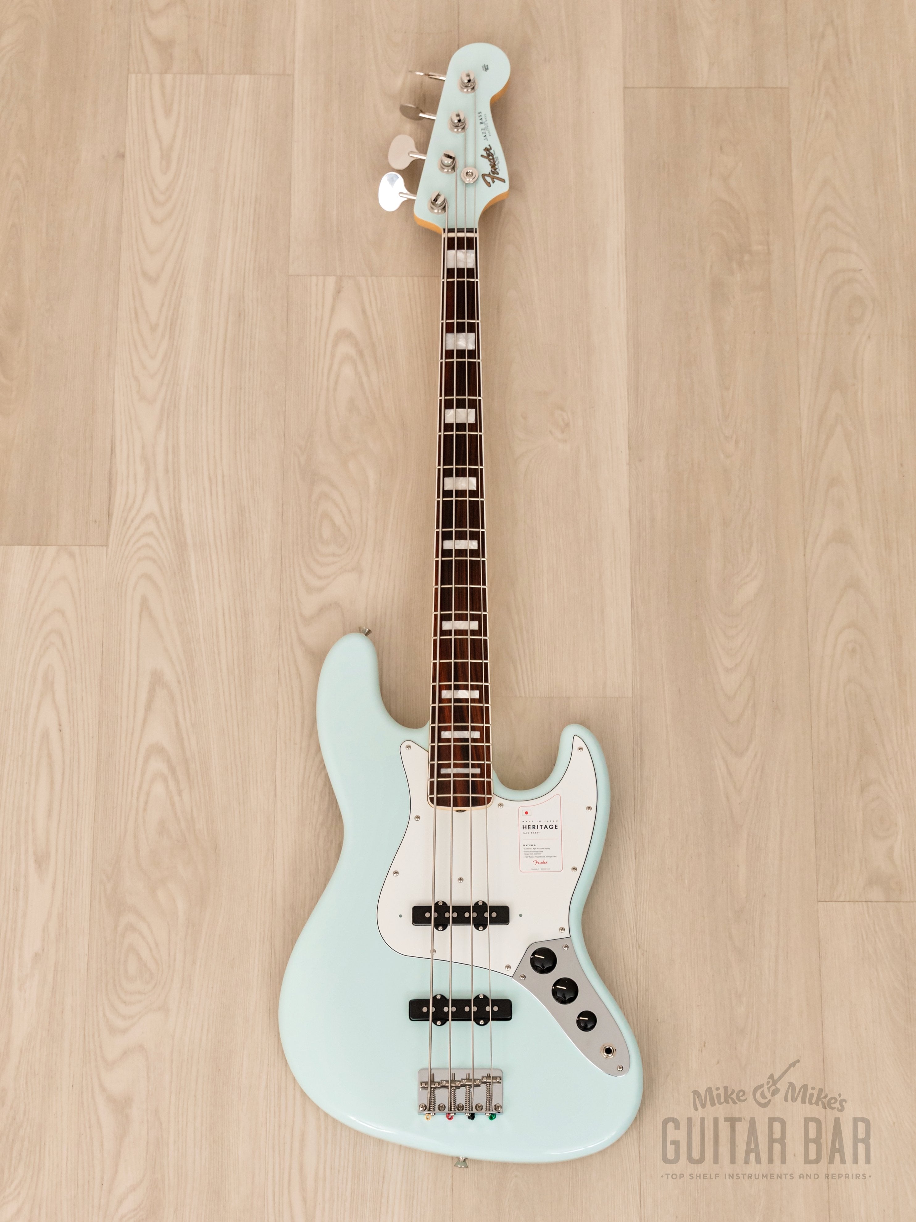 2023 Fender Heritage Late 60s Jazz Bass, Sonic Blue Lacquer, Mint 