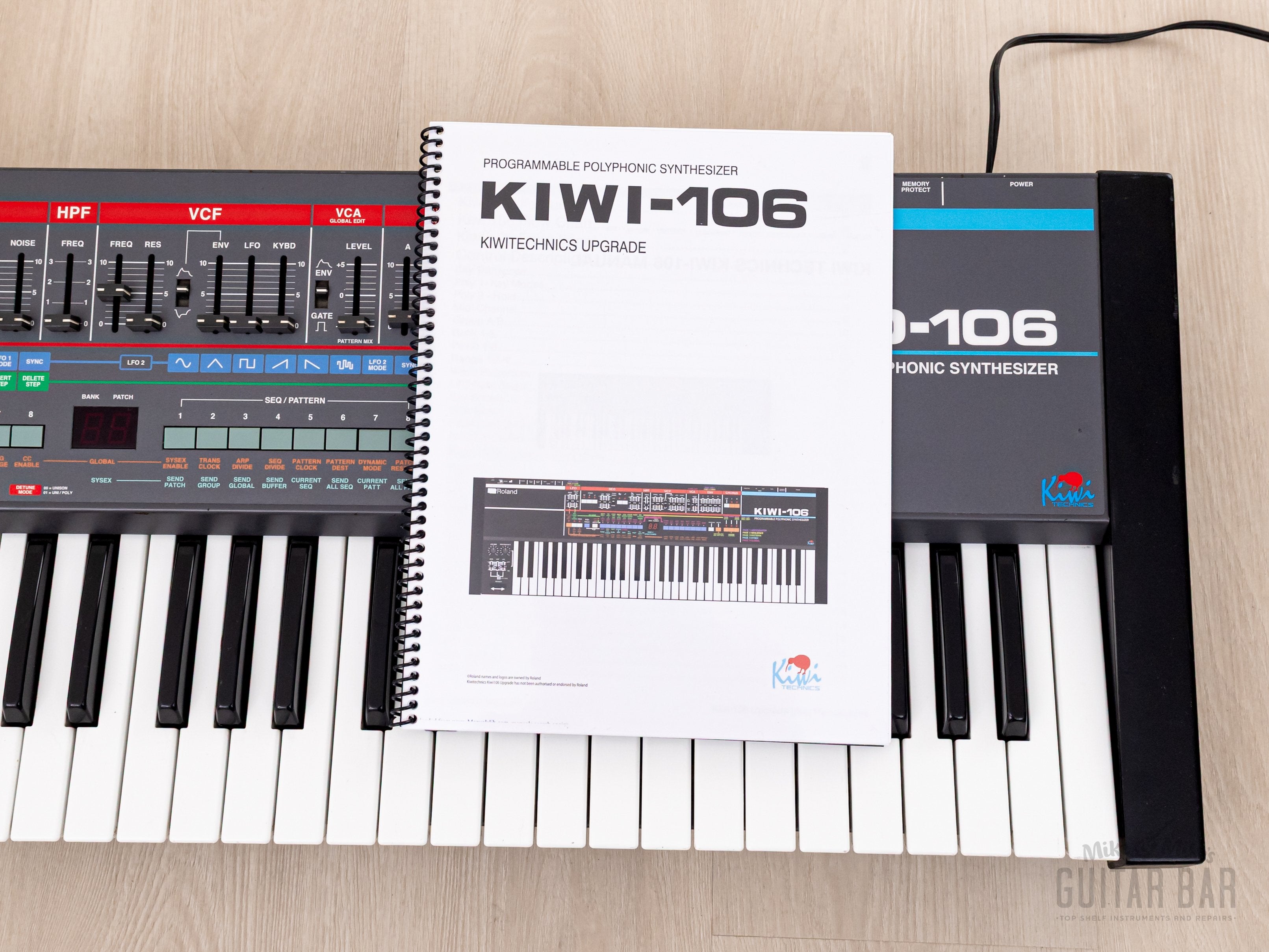 1985 Roland Juno 106 Kiwi Upgrade Vintage Analog Polyphonic Synthesizer