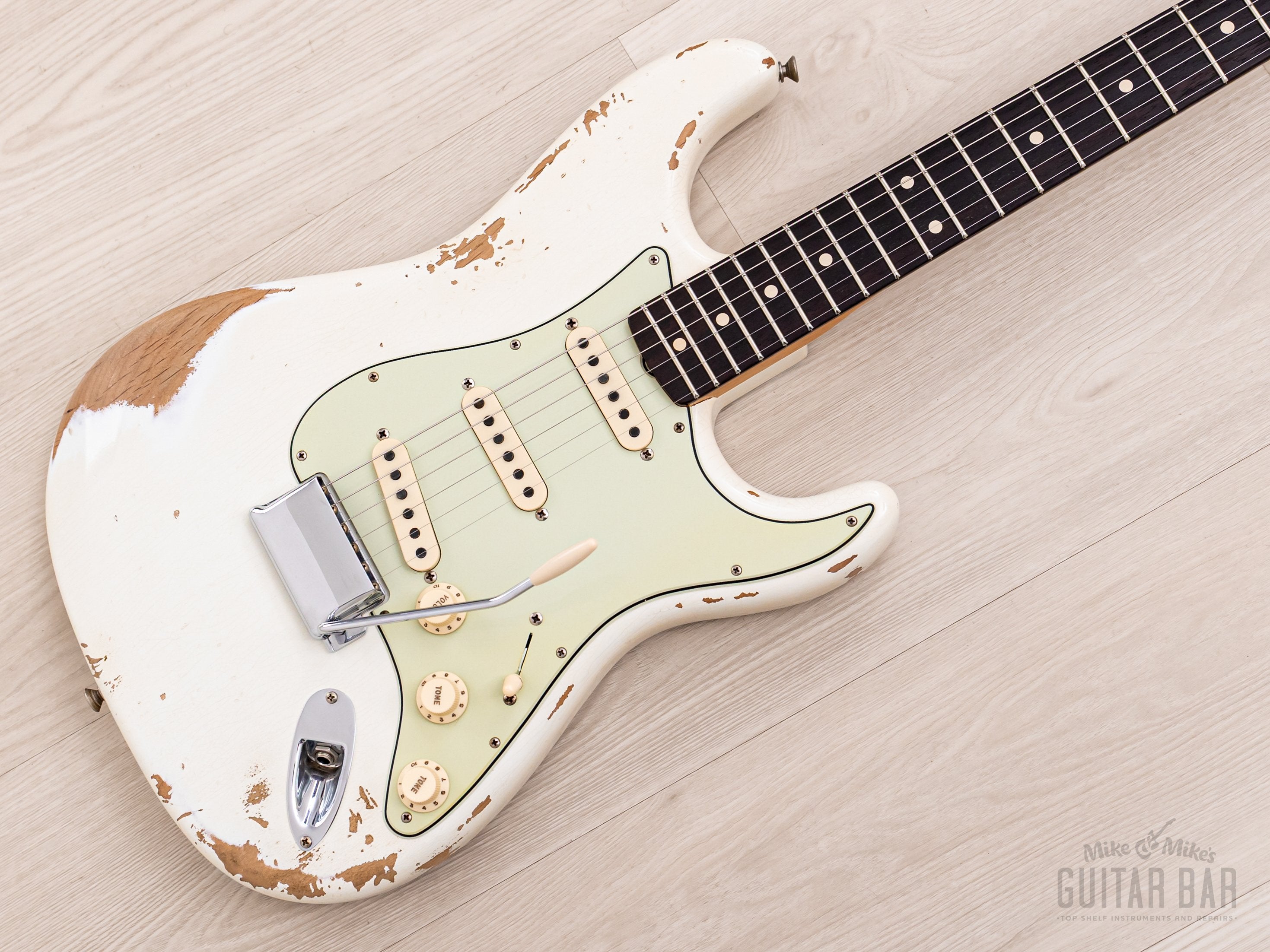 2020 Fender Custom Shop 1960 Stratocaster Heavy Relic Olympic White, Mint w/ Case, COA & Hangtags
