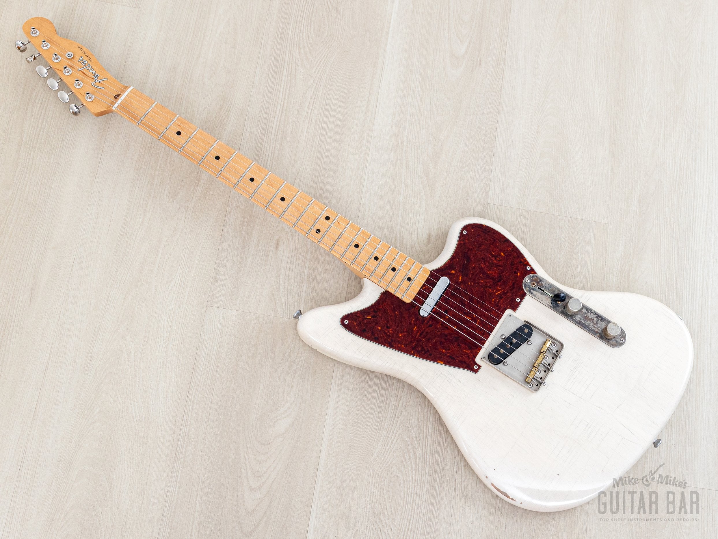 2018 Fender + MJT Telemaster Partscaster Blonde Lacquer Relic, Lightwe