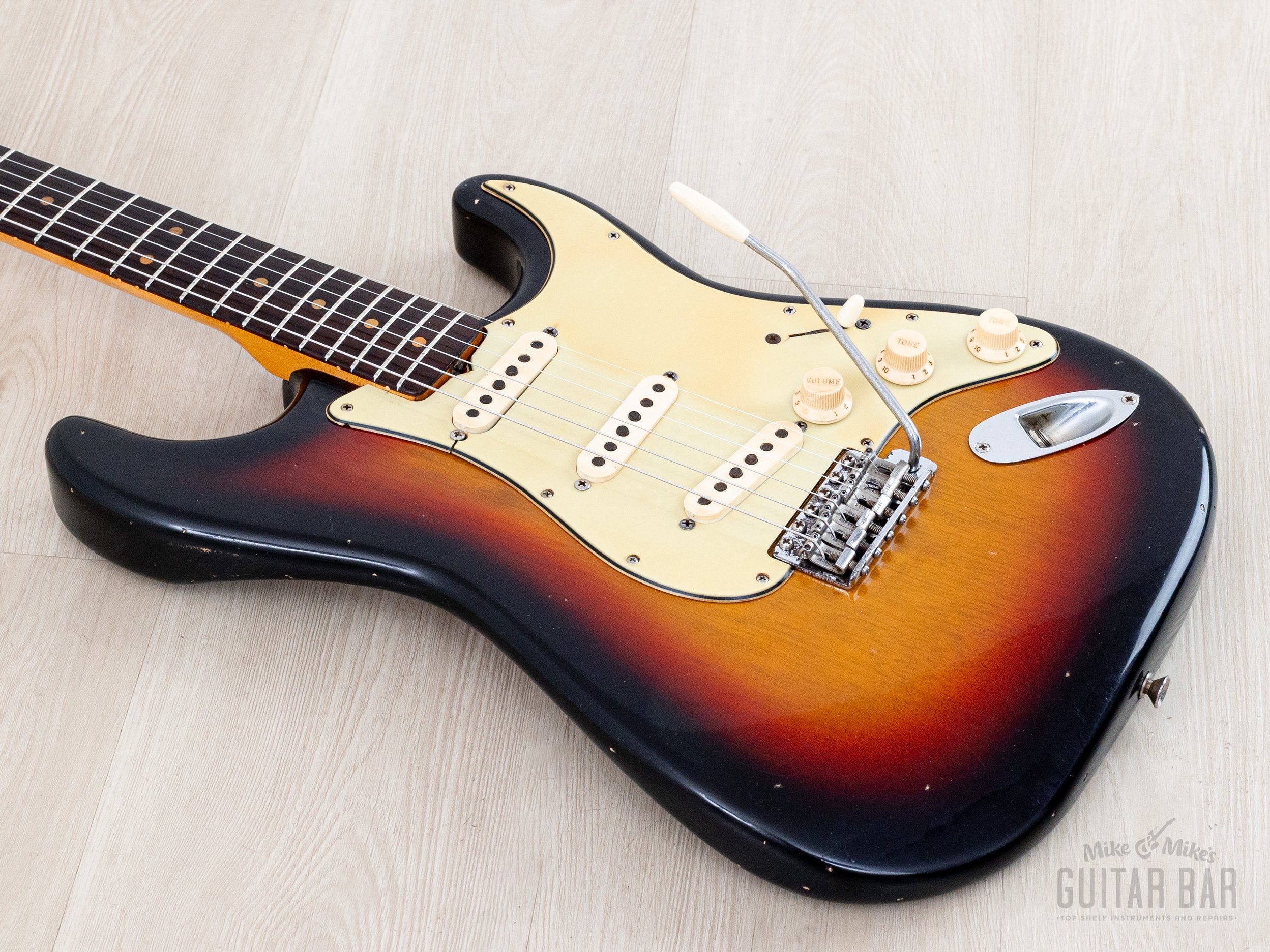 1963 Fender Stratocaster Korina Pre-CBS Vintage Guitar Sunburst w/ Cas
