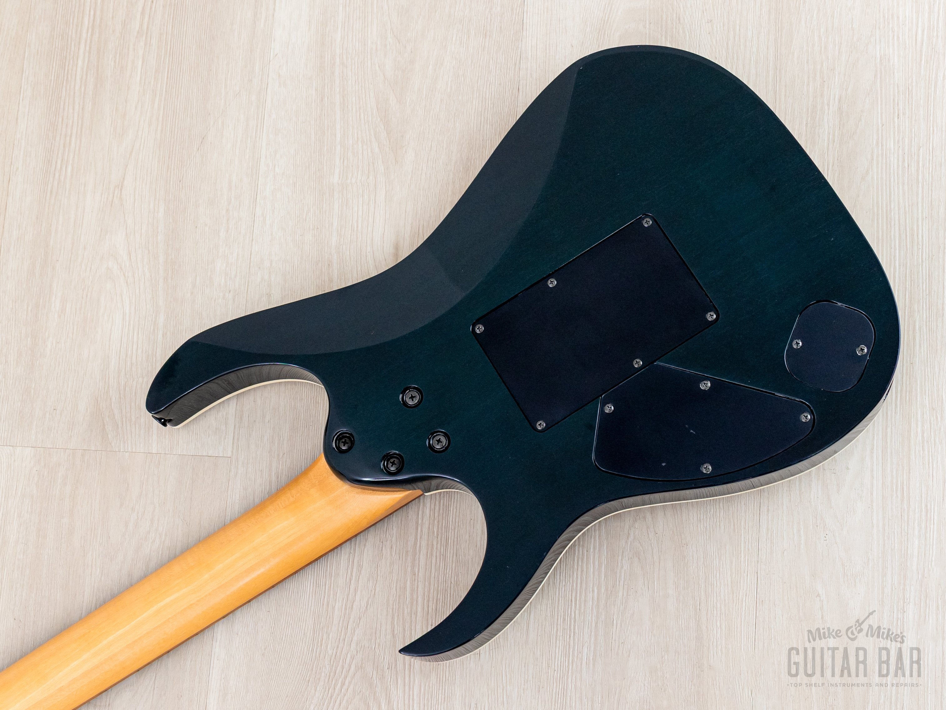 Ibanez j-custom など4本まとめ売り 1998 Ibanez J Custom KRG1802 Spot Model Transparent Turquoise AAAA Fla