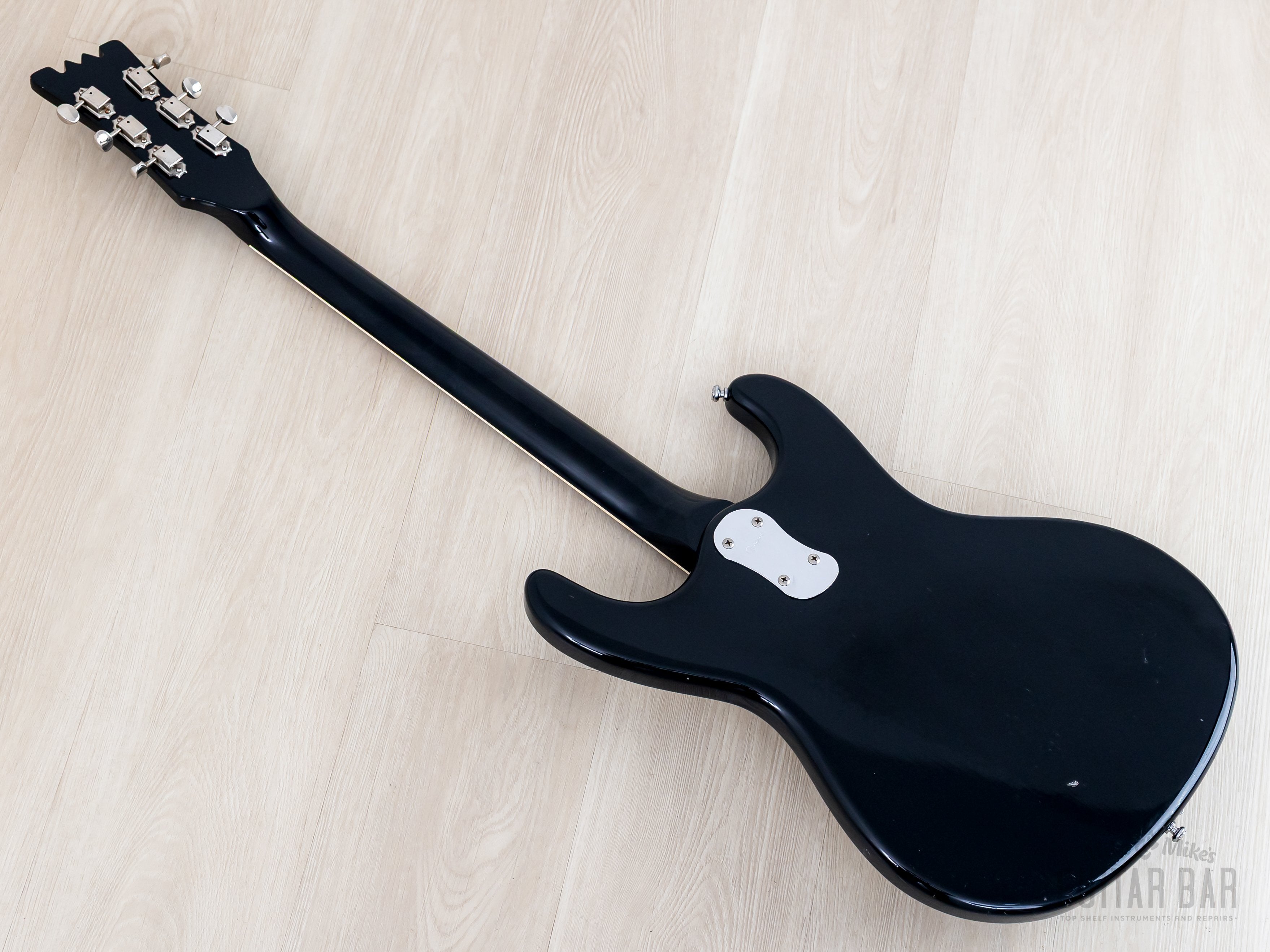 1990s Mosrite Ventures Model Super Custom '65 Black w/ Vibramute & Cas