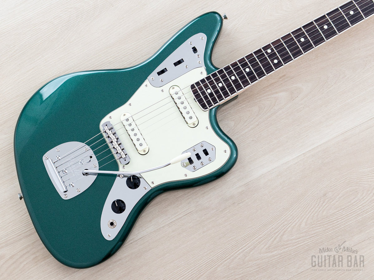 2026 Fender Traditional II 60s Jaguar Sherwood Green, front angled view
