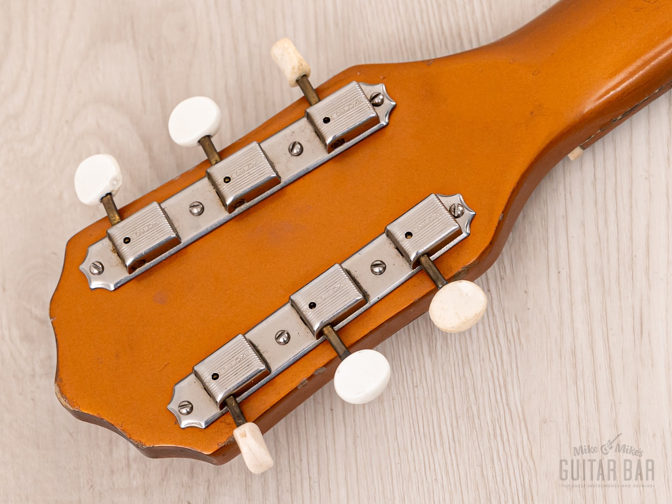 1957 Kay K142 Vintage Neck Through Electric Guitar Copper, 100% Origin