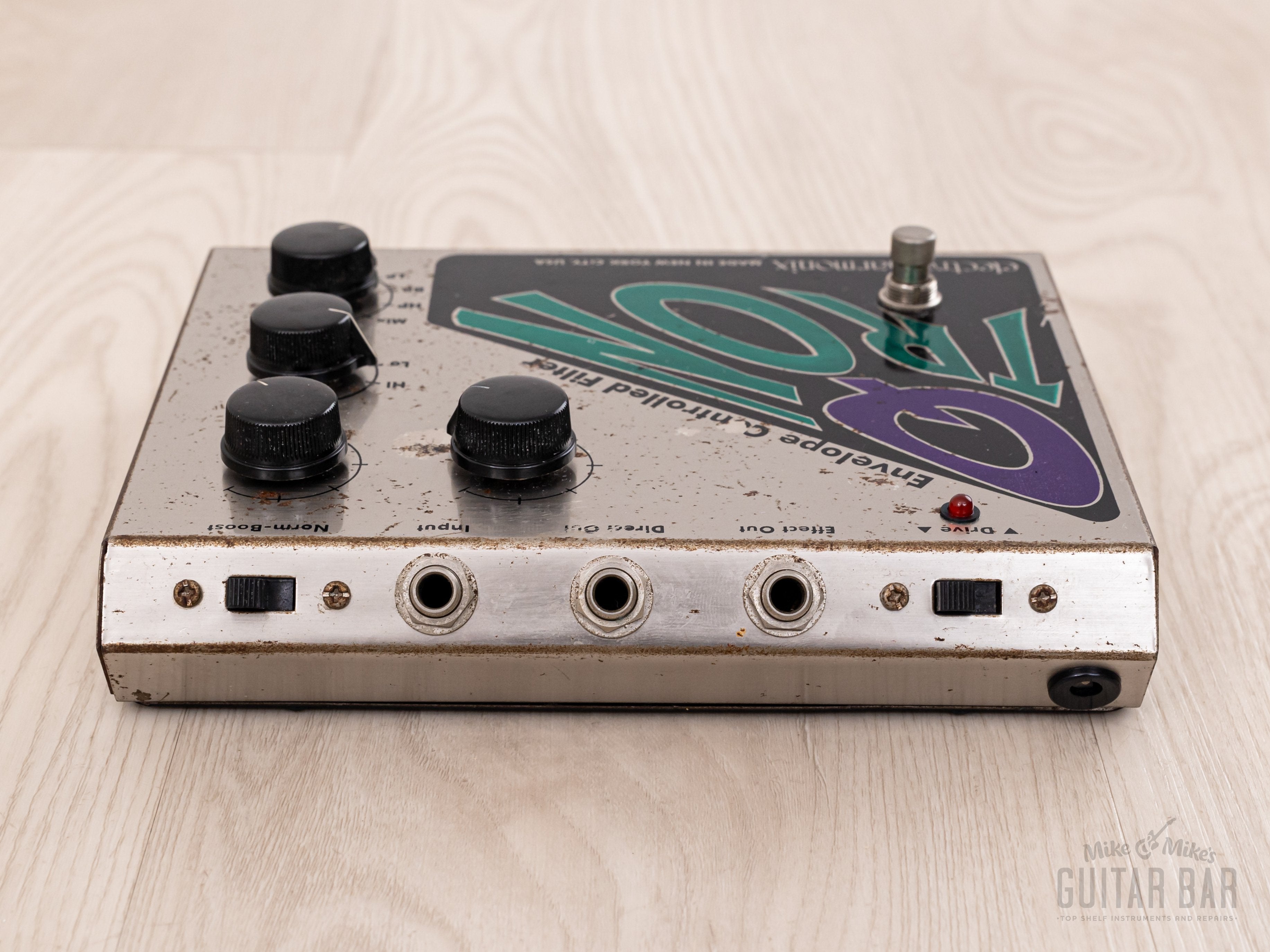 1997 Electro Harmonix Q-Tron Envelope Controlled Filter Effects Pedal w/ Box, Adapter, Paperwork