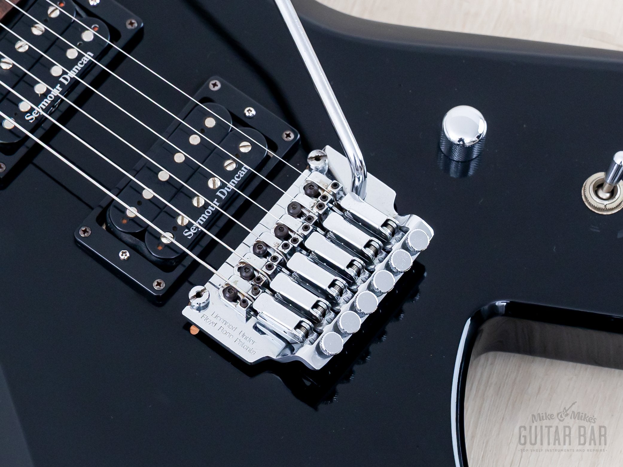 1986 B.C. Rich Warlock NJ Series Black w/ Seymour Duncan SH-2 & SH-4,