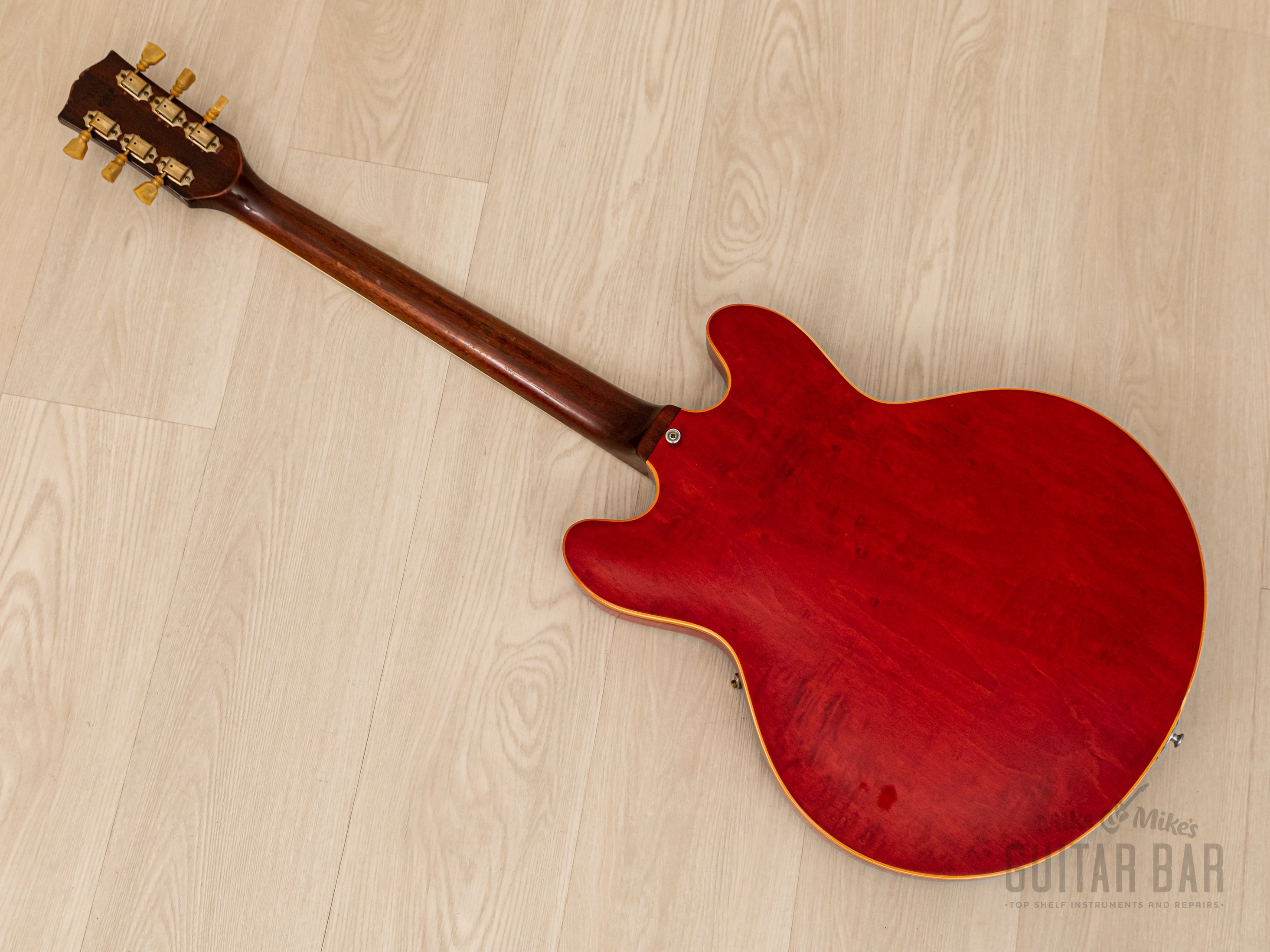 1972 Gibson ES-335 TDC Vintage Semi-Hollow Guitar Cherry w/ Embossed T Tops, Hangtag & Case