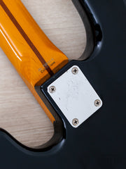 2002 Fender '57 Precision Bass PB57-53 Black, neck plate close-up