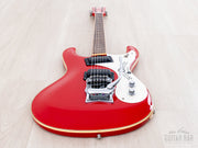 Mosrite 40th Anniversary lower bout and binding, end view