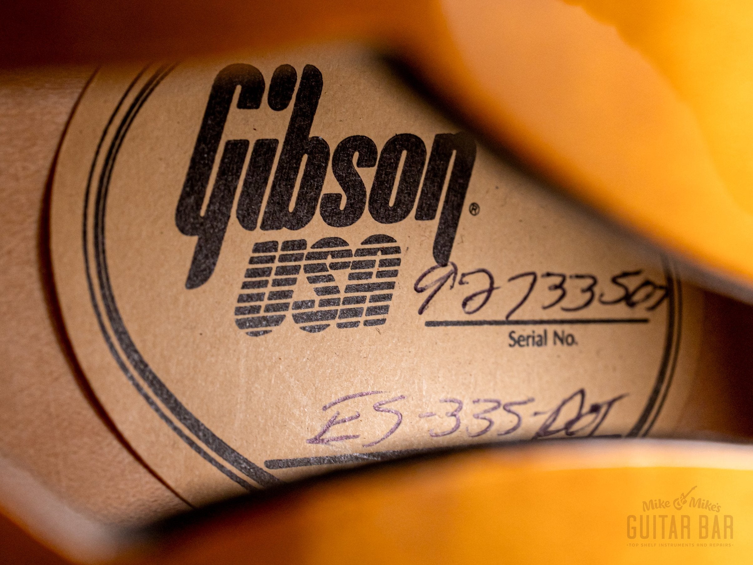 1993 Gibson ES-335 Dot Semi-Hollow Guitar Vintage Sunburst, Near-Mint w/ 57 Classic PAFs, Fast Neck & Case