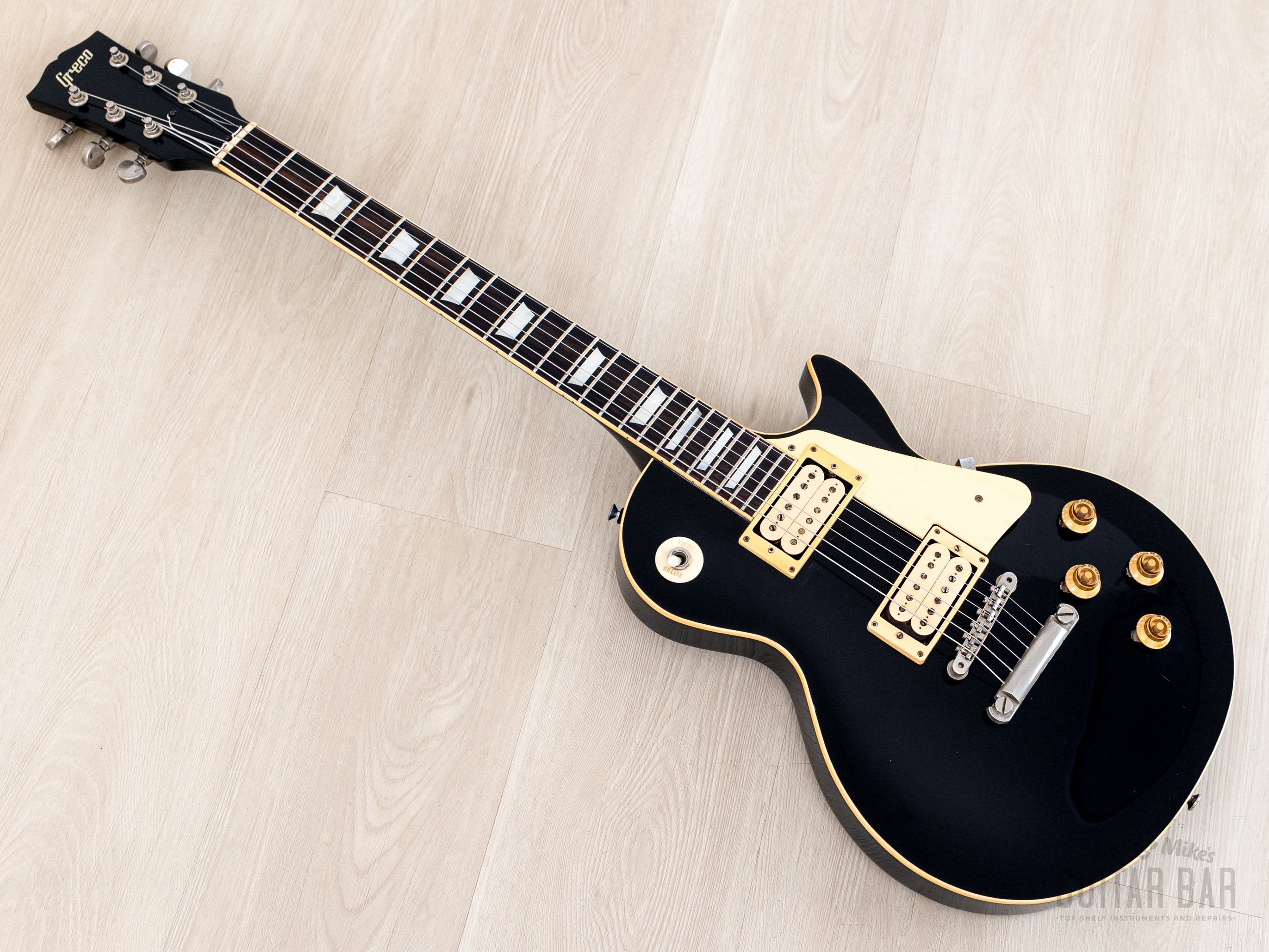 1979 Greco EG900 Vintage Guitar Standard, Black w/ USA DiMarzio PAFs &