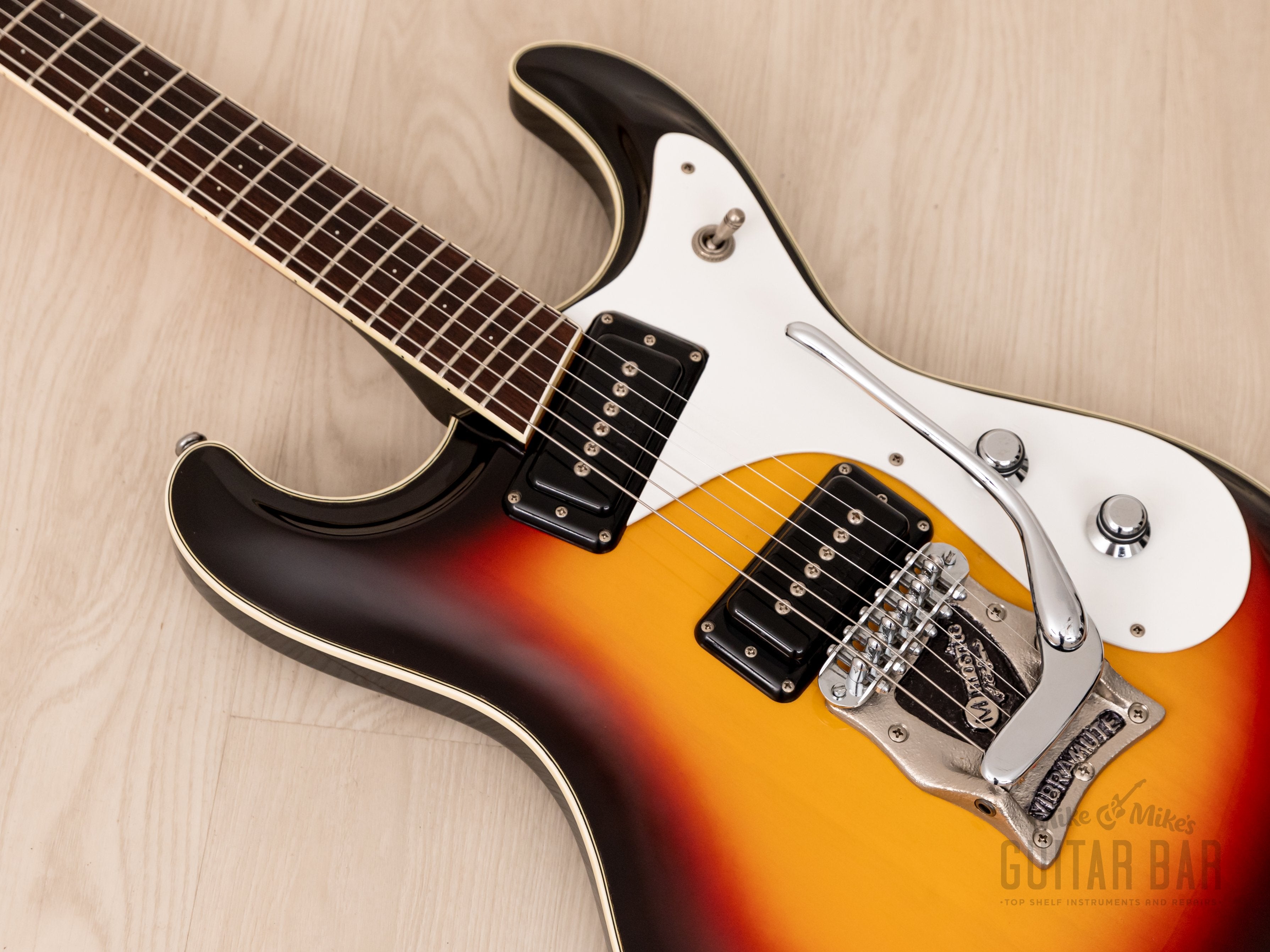 2006 Mosrite Super Custom '63 Sidejack Ventures Model Sunburst, Set Neck w/ Vibramute, Kurokumo Japan