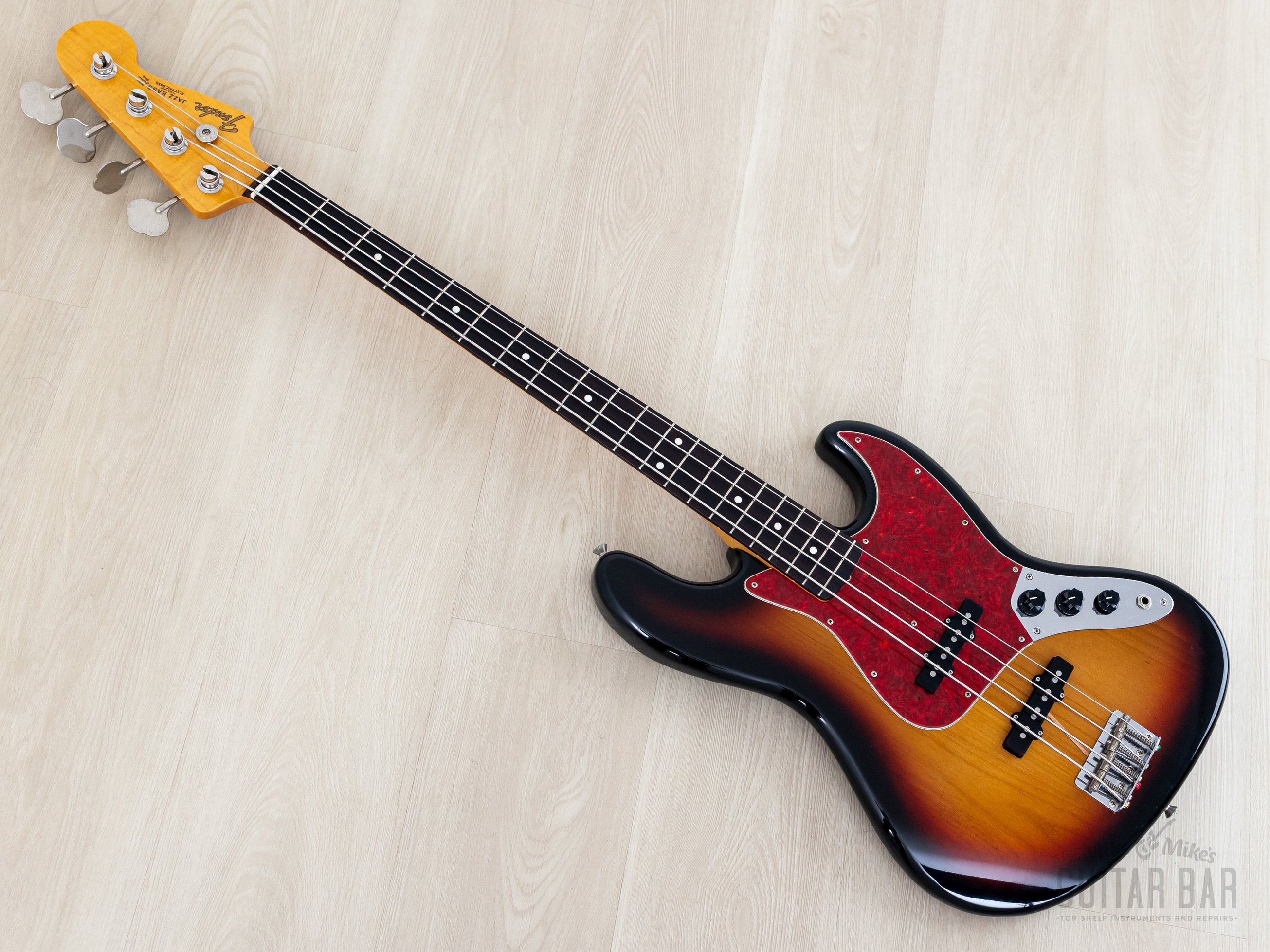 極美品　Fender Japan JB62 Jazz Bass 付属品多数 2000 Fender Jazz Bass '62 Vintage Reissue JB62-75US Sunburst w/ USA Pi