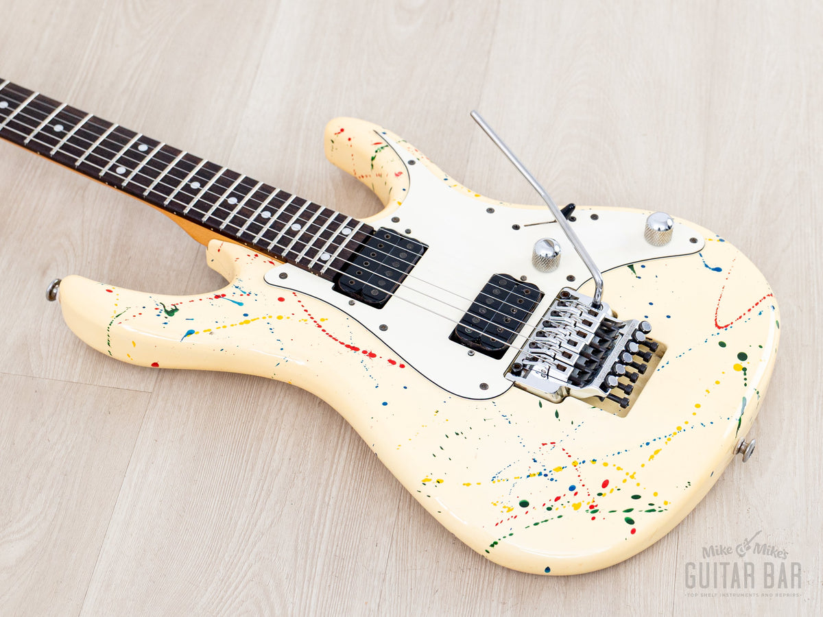 1987 Ibanez RG665 Splash finish angled body and neck