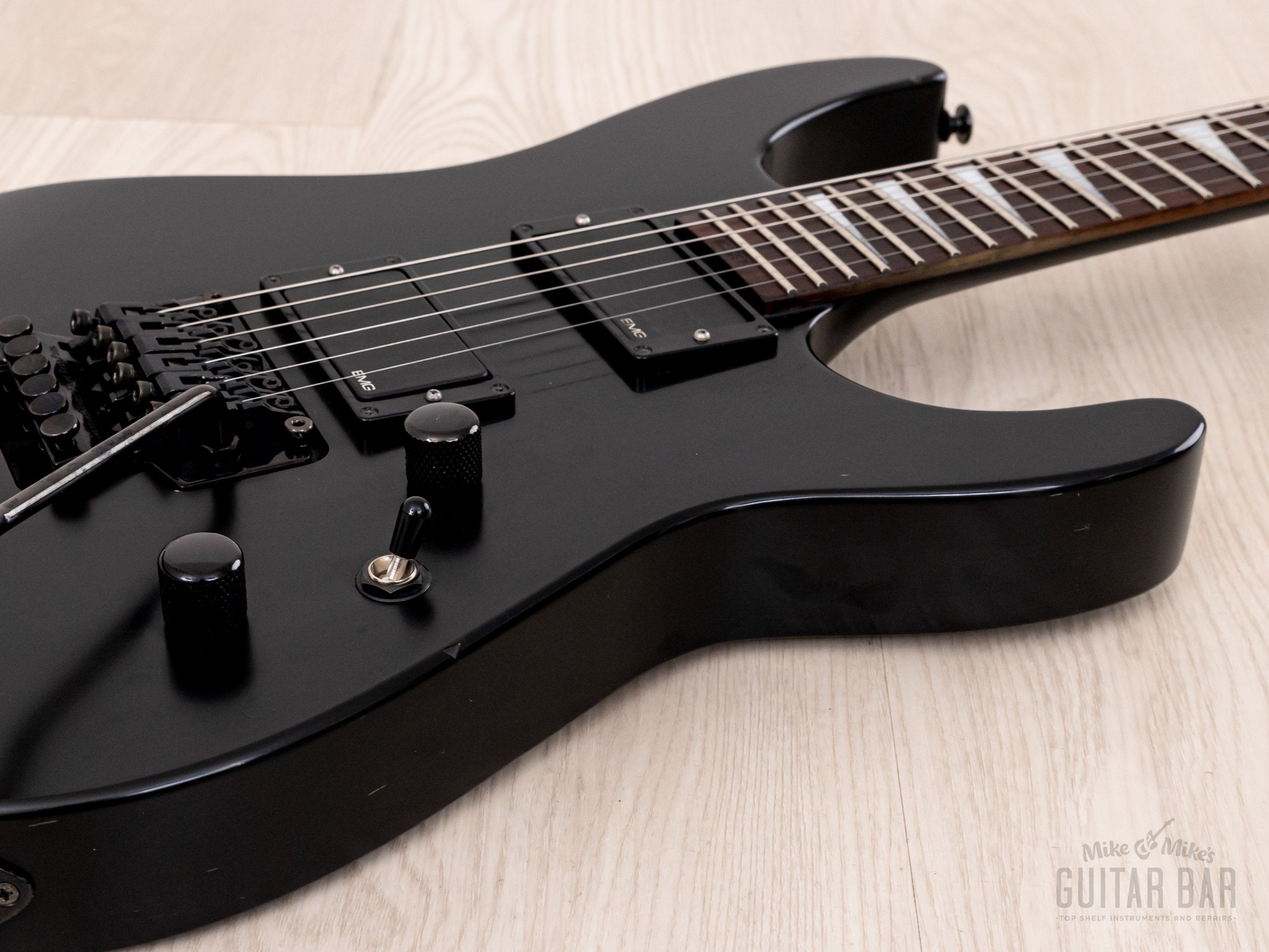 2000 Jackson Stars Soloist SL-J2E Matte Black, Near-Mint w/ EMG, Floyd Rose & Case