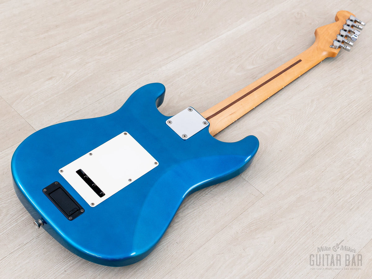 1999 Fender ST-Champ10 mini Strat Lake Placid Blue, back of body
