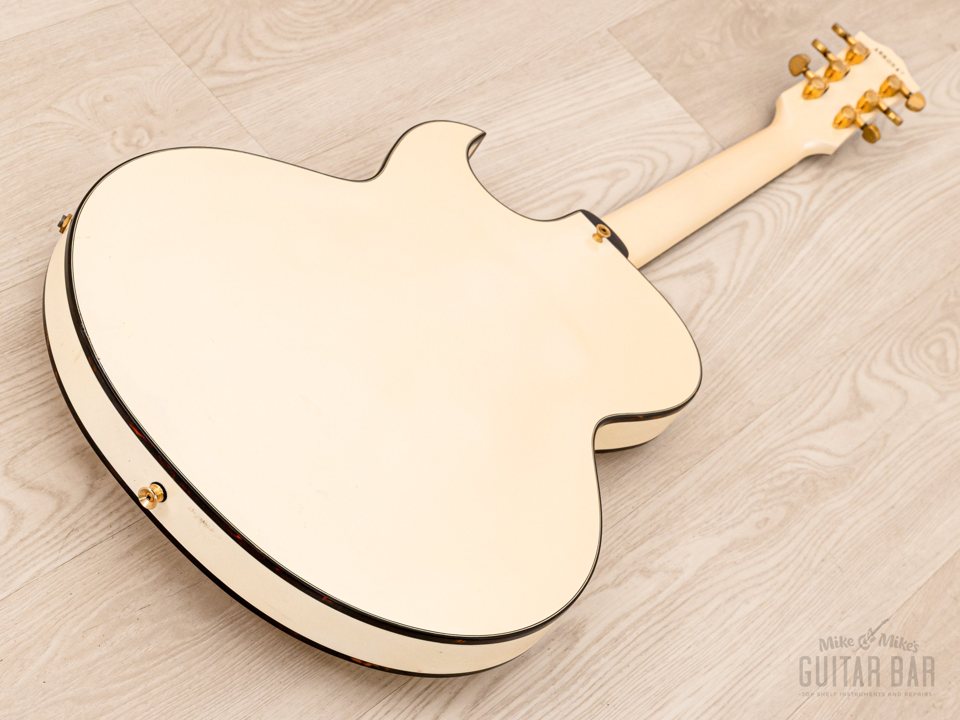 1988 Greco Super Real Project RS-90 Vintage Semi-Hollow ES-Style Guitar  White, Japan Fujigen