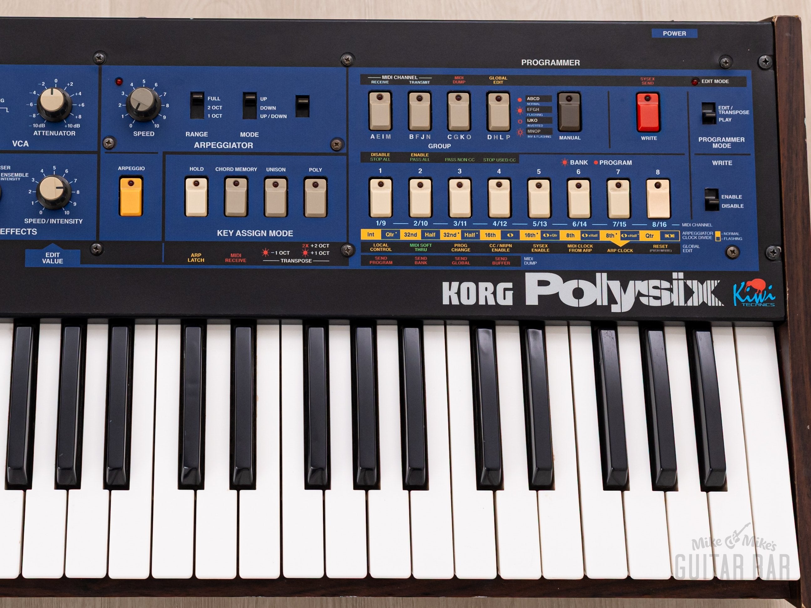 1980s Kory PolySix Kiwi Upgrade Vintage Analog Polyphonic Synthesizer w/ MIDI