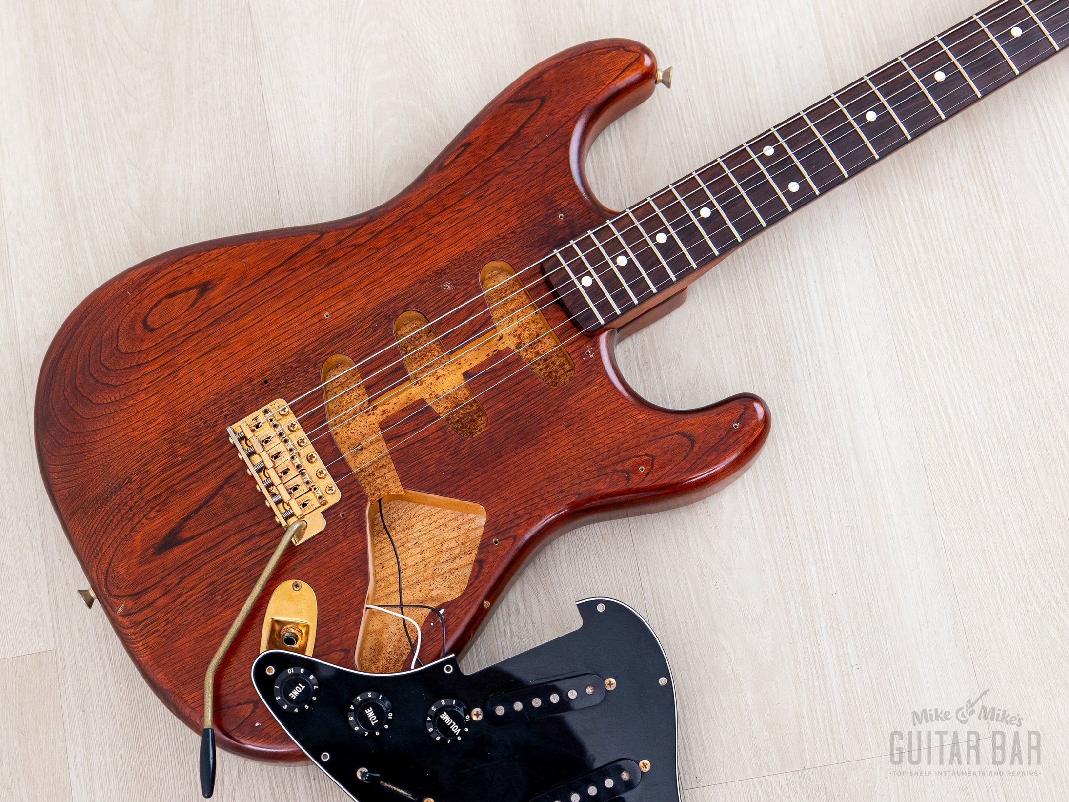 1992 Fender Stratocaster Order Made Walnut Satin Nitro Lacquer w/ Gold