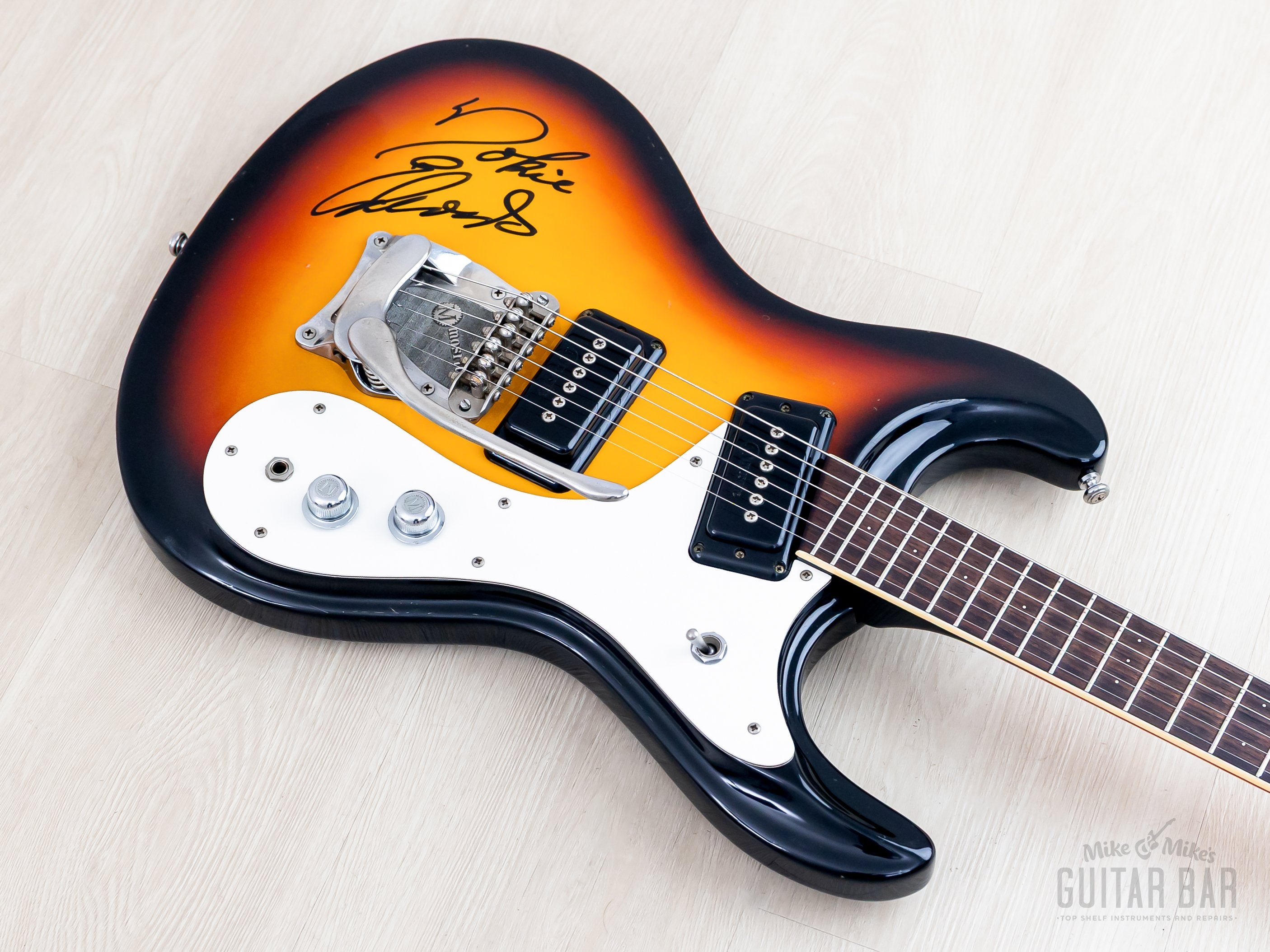 1990s Mosrite Ventures Model Excellent '65 Sunburst, Nokie Edwards-Sig