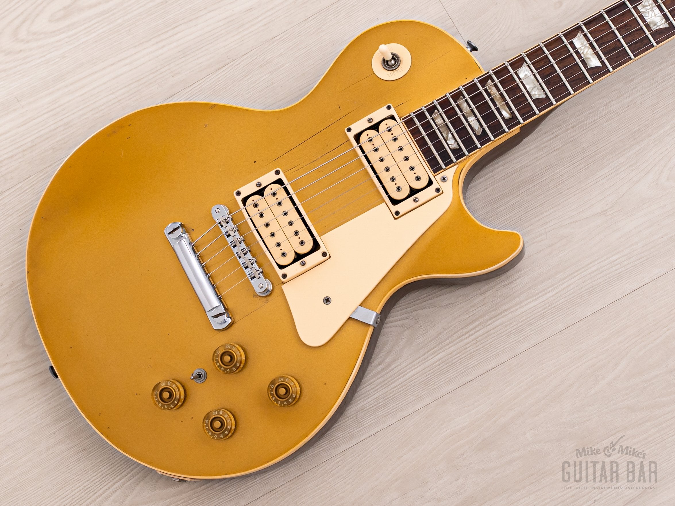 1973 Gibson Les Paul Deluxe Goldtop, Standard Conversion w/ DiMarzio Super Distortion & Case
