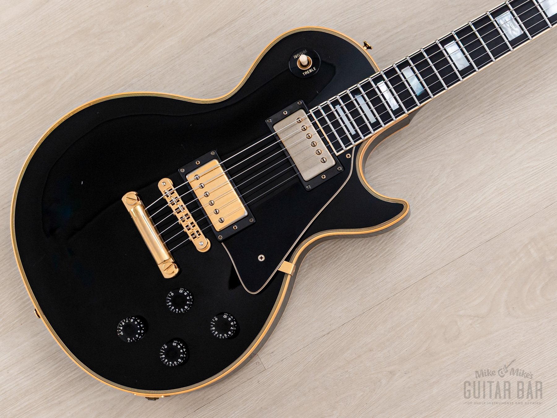 1989 Gibson Les Paul Custom Black Beauty Vintage Guitar Ebony w/ Bill