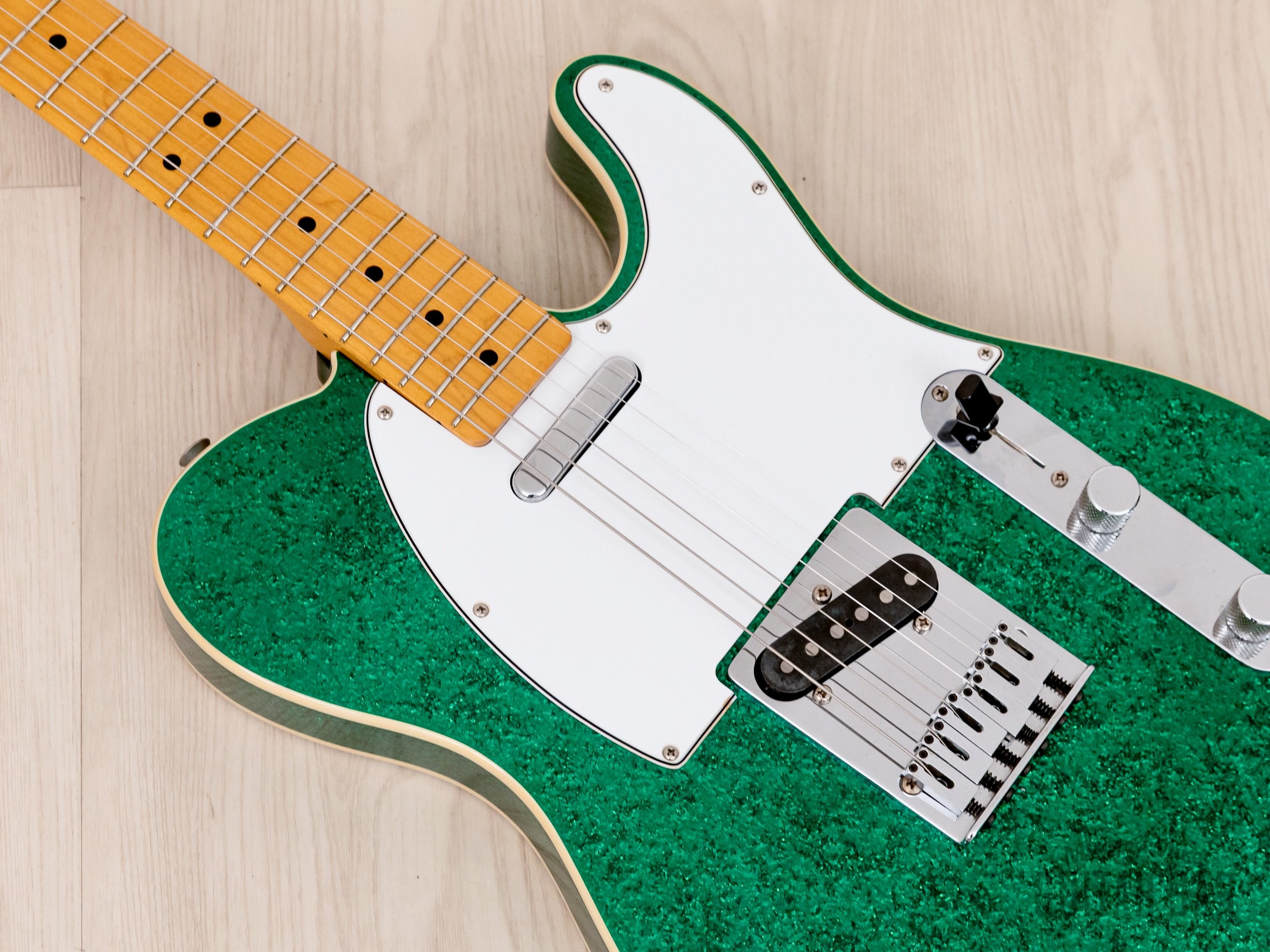 2013 Fender Telecaster Custom TL52B Green Sparkle w/ Upgrades, Japan MIJ