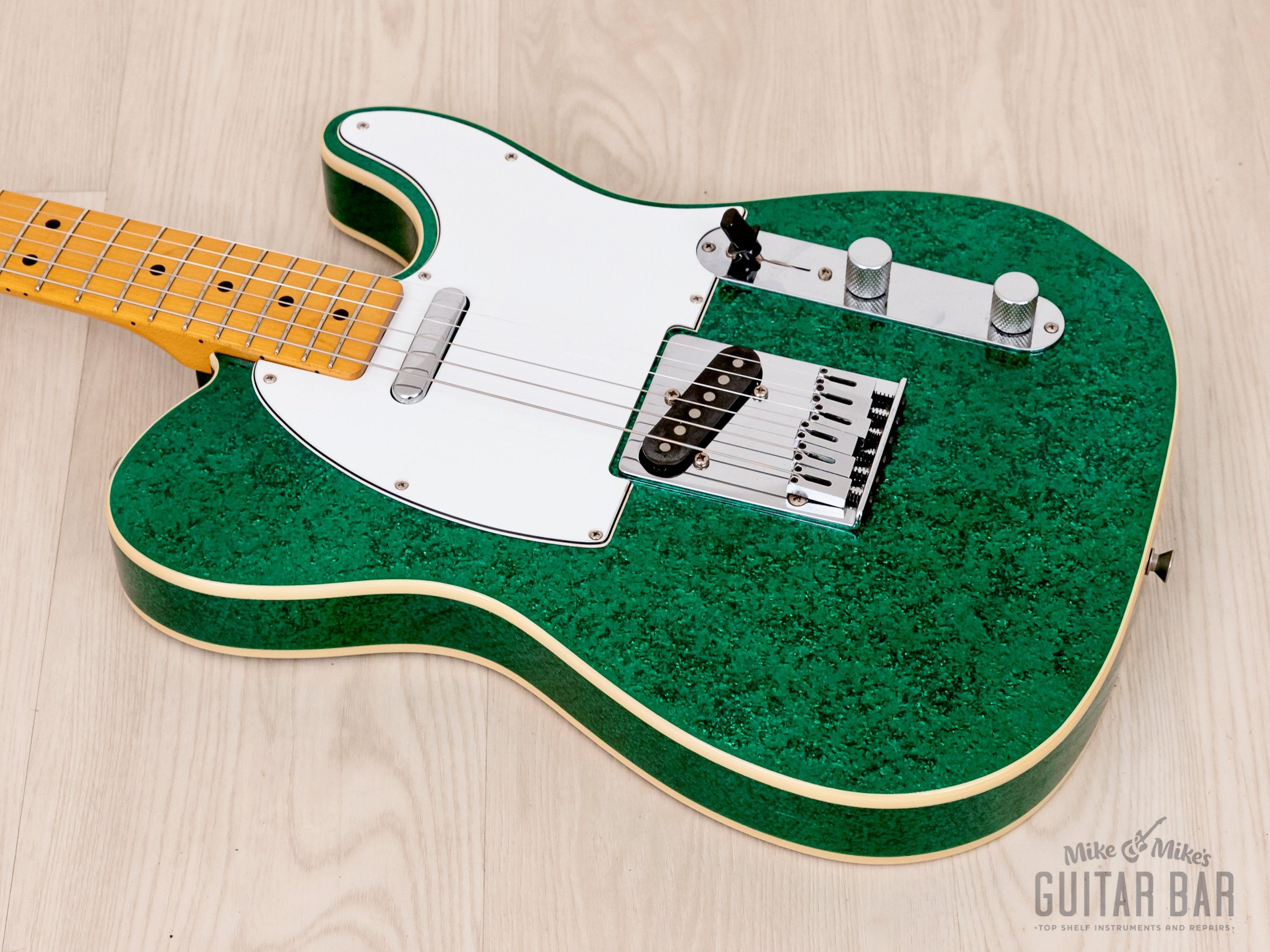2013 Fender Telecaster Custom TL52B Green Sparkle w/ Upgrades, Japan MIJ