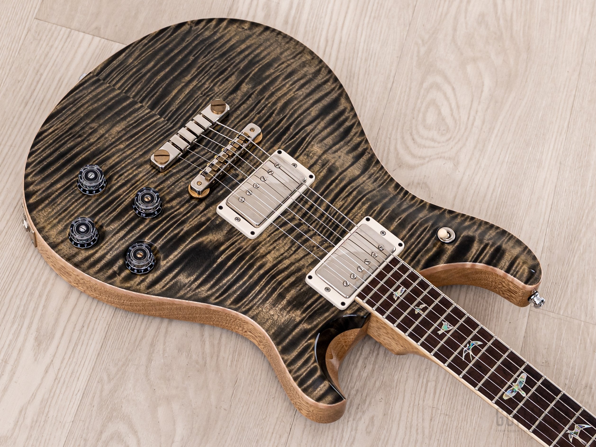 2018 Paul Reed Smith Wood Library McCarty 594 10 Top Obsidian Korina & Brazilian Rosewood w/ Case, Tags