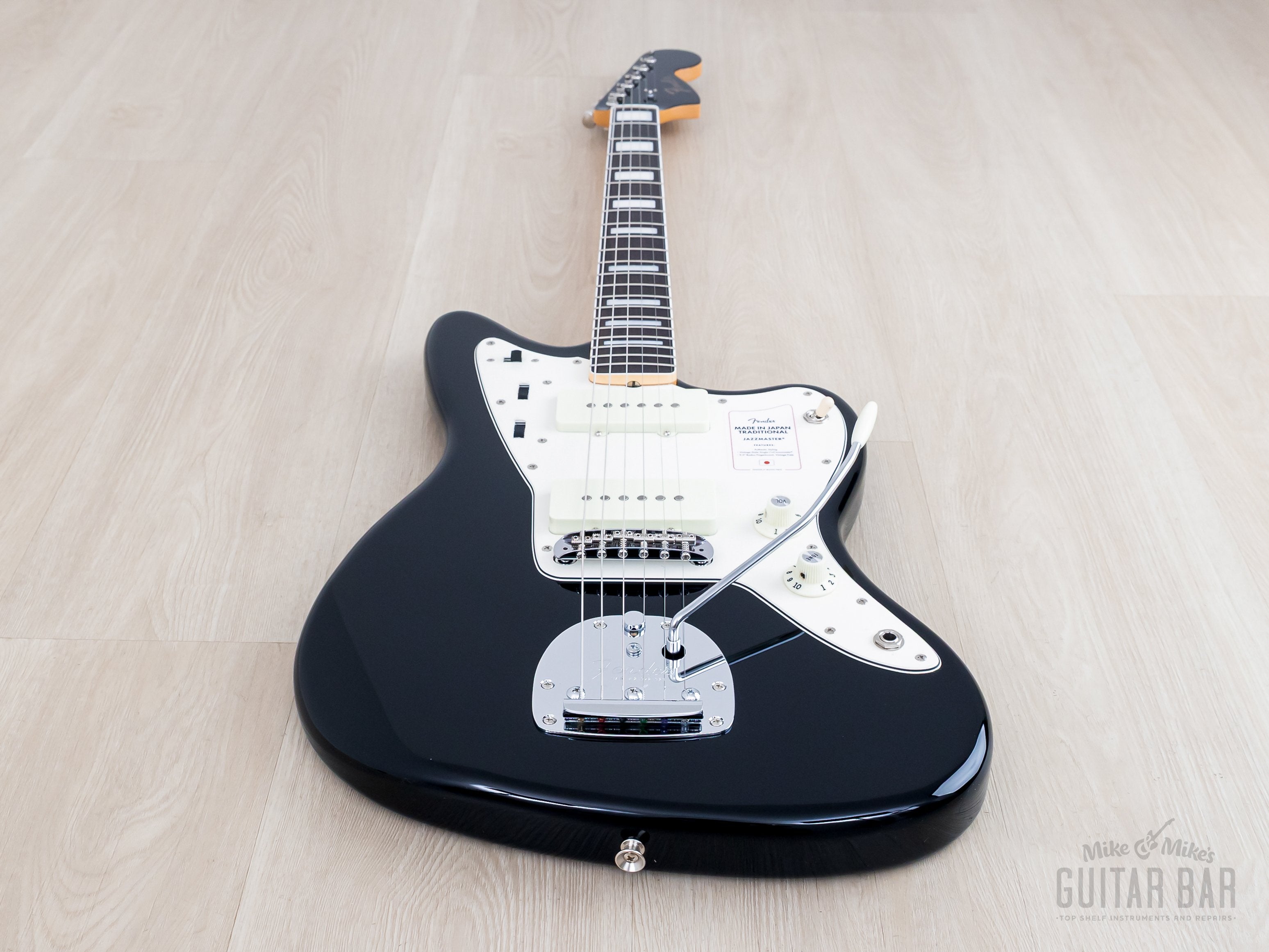 2025 Fender Traditional Late '60s Jazzmaster Black + Headstock w/ Bloc