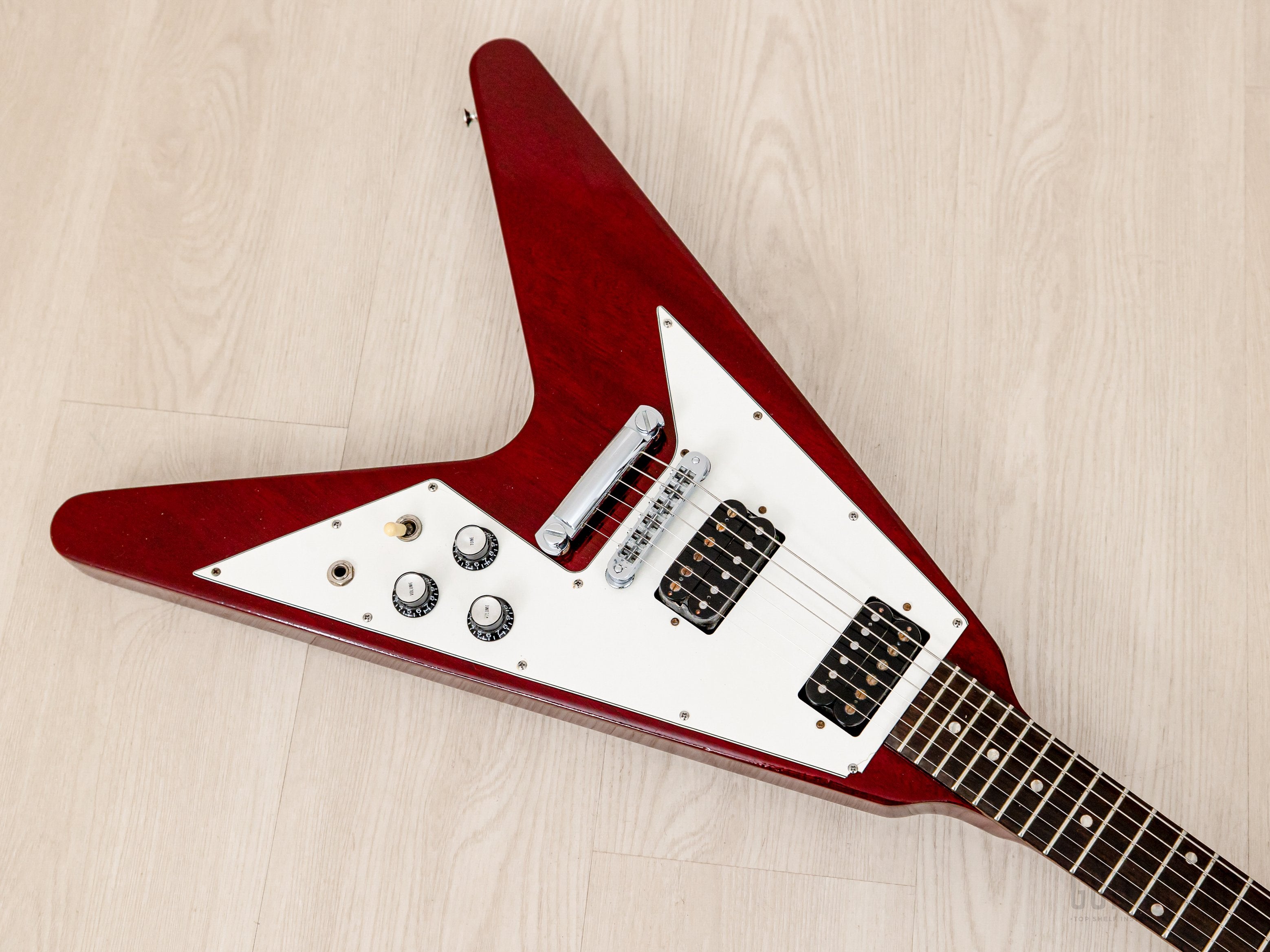 1995 Gibson Flying V '67 Vintage Reissue Electric Guitar Heritage Cherry w/ Case