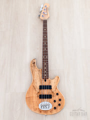 Full front of Lakland 44-01 with spalted maple top