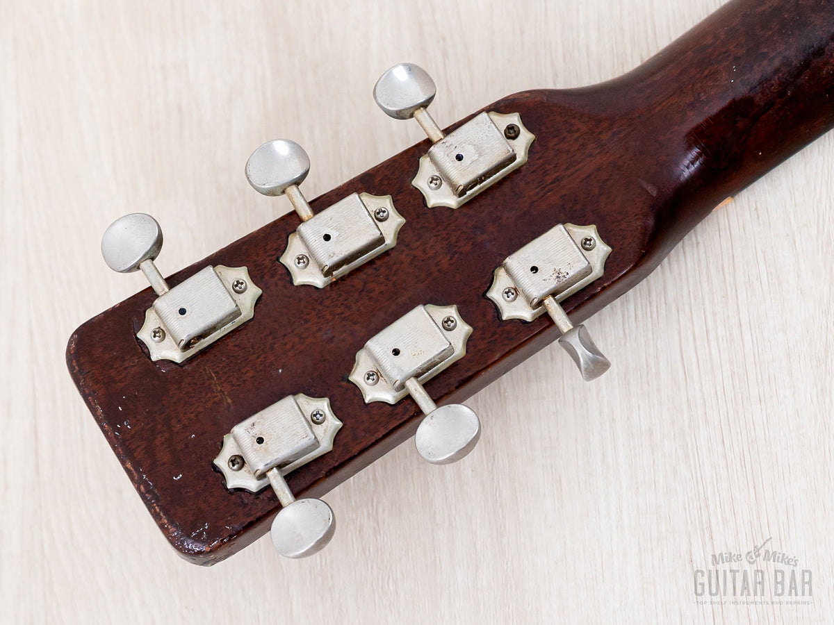 1960 Martin D-18 - headstock back tuners